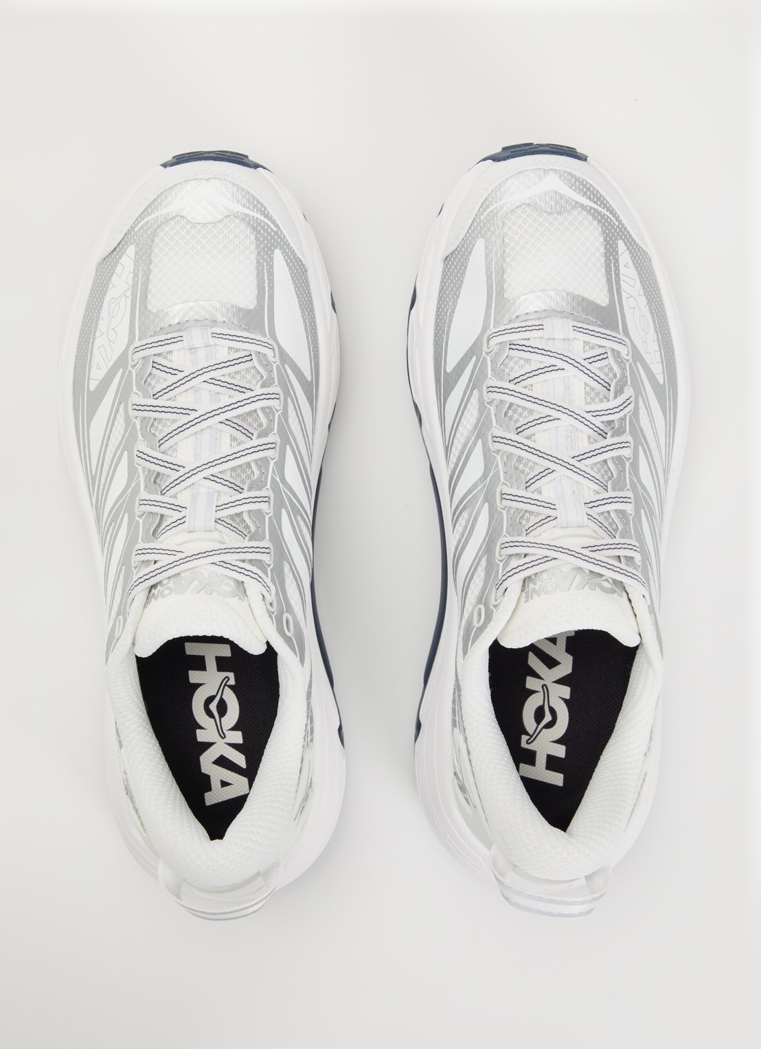 HOKA Mafate Speed 2 sneaker met mesh details - detail 2 zilver