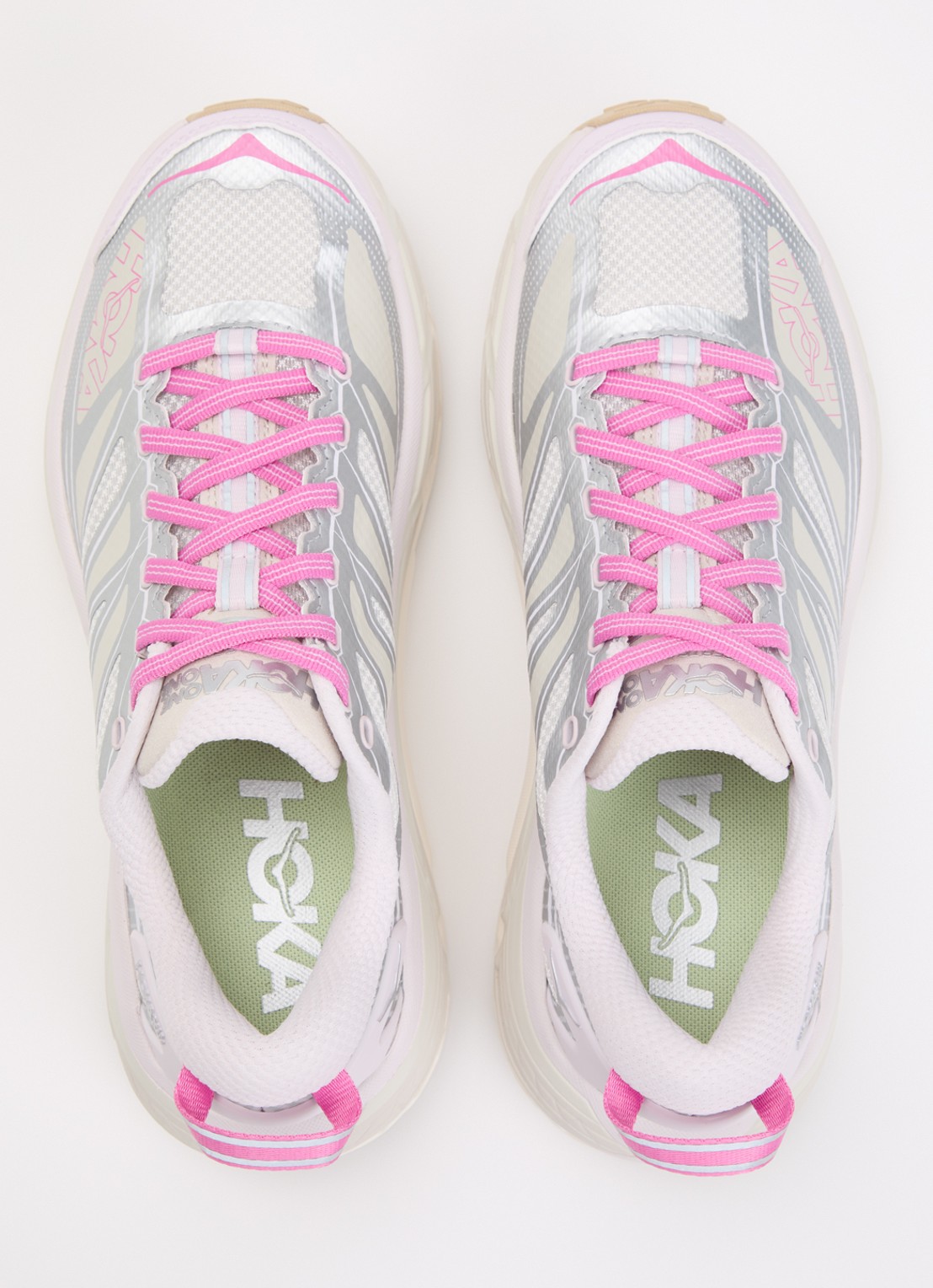 HOKA Mafate Speed 2 sneaker met mesh details - detail 3 lichtroze