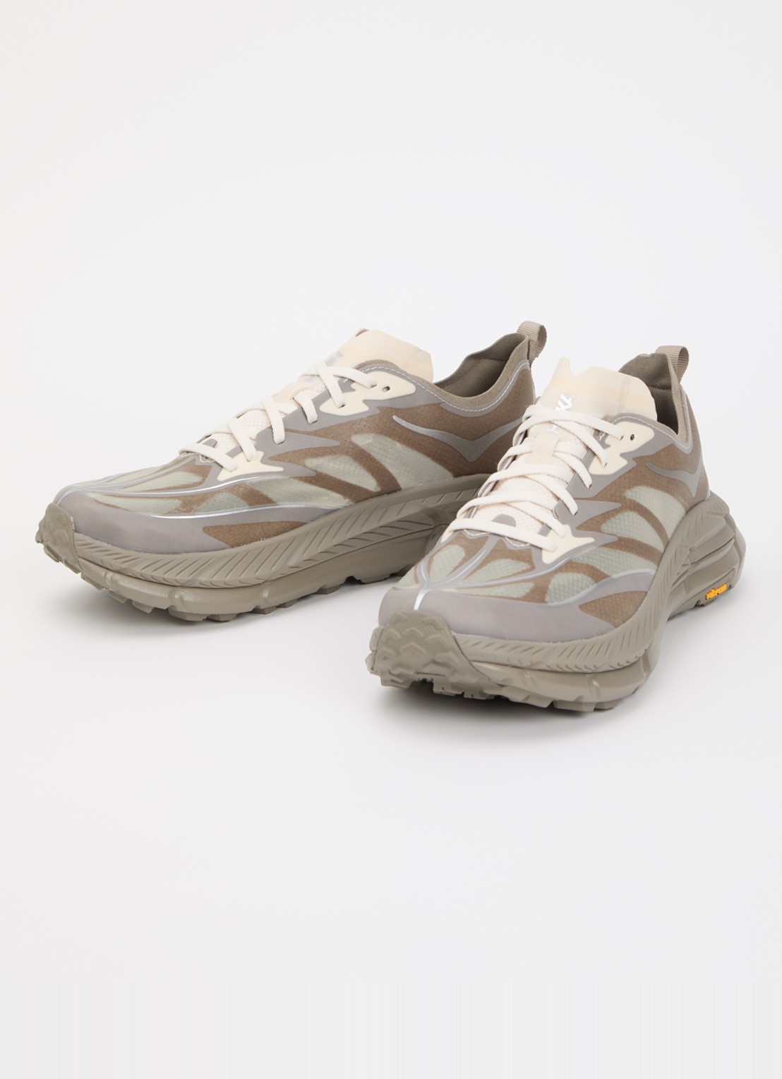 HOKA Mafate Speed 4 Lite sneaker met details van mesh - detail 3 beige