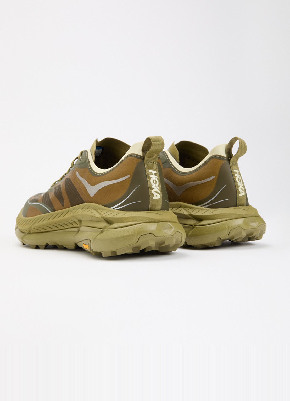 HOKA Mafate Speed 4 Lite sneaker met details van mesh - achterkant 5 mosgroen