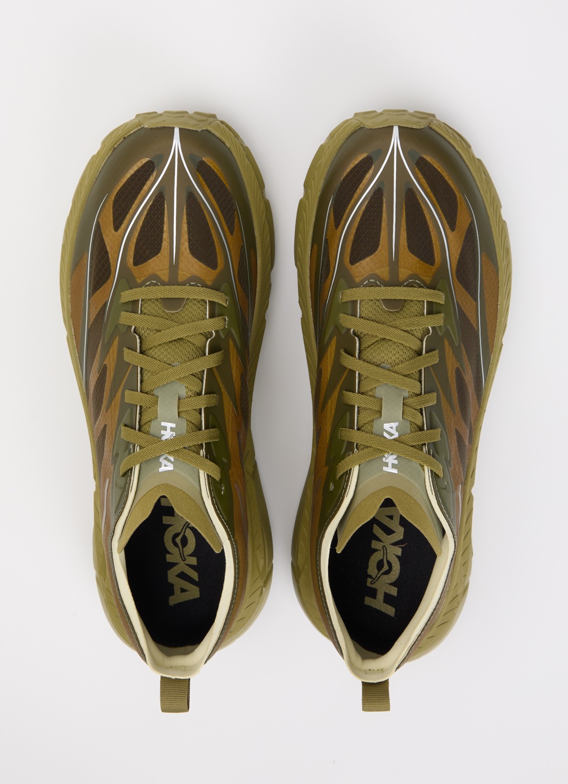 HOKA Mafate Speed 4 Lite sneaker met details van mesh - detail 3 mosgroen