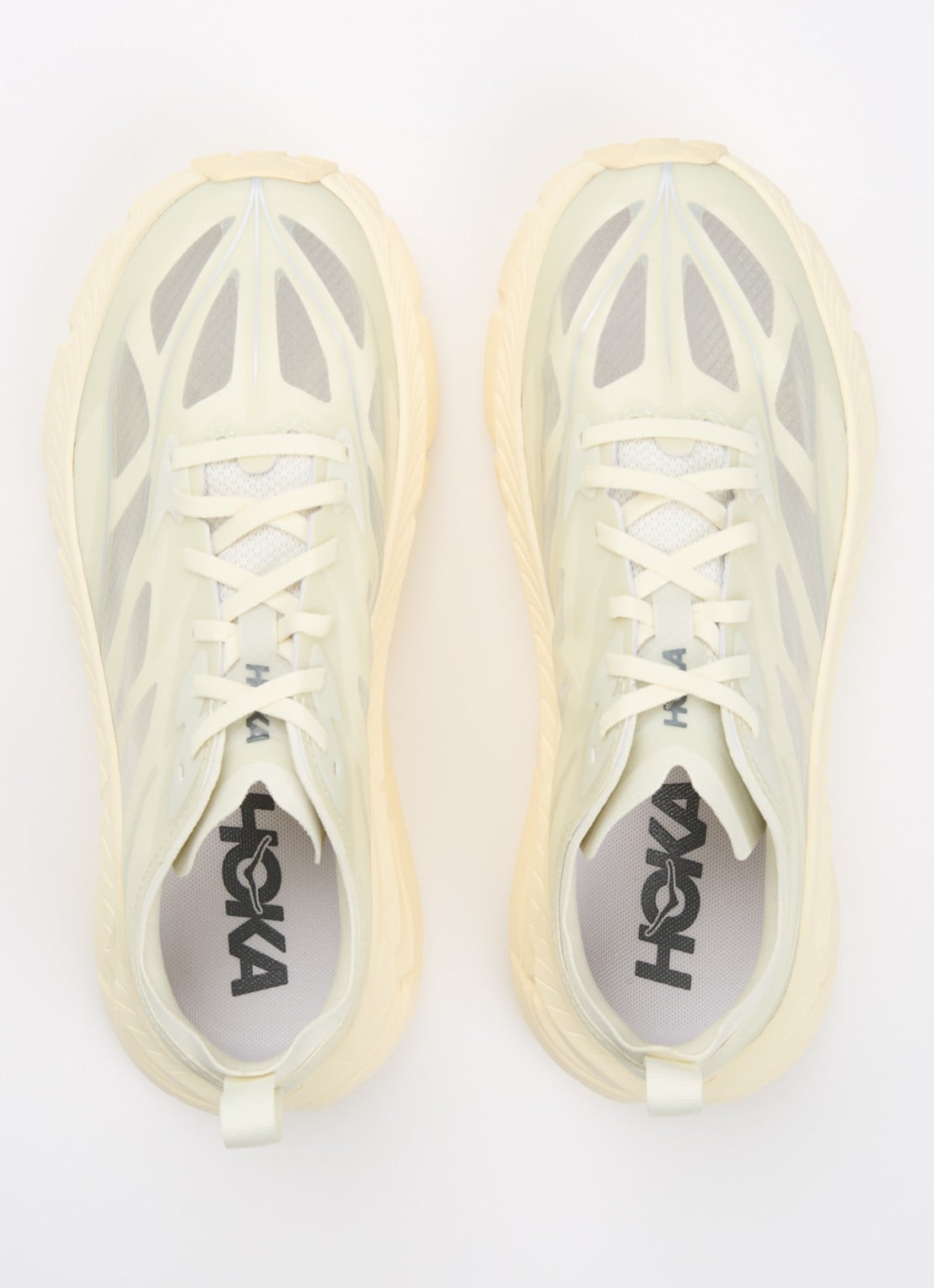 HOKA Mafate Speed 4 Lite sneaker met details van mesh - detail 4 vanillegeel