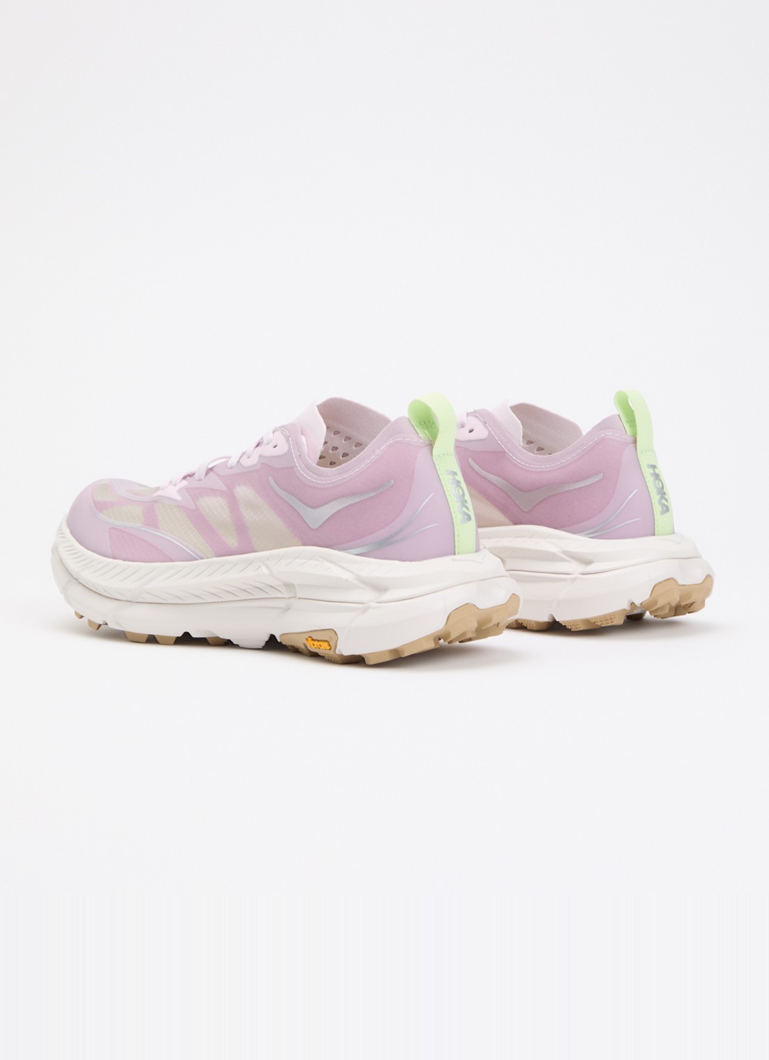 HOKA Mafate Speed 4 Lite sneaker met mesh details - achterkant roze