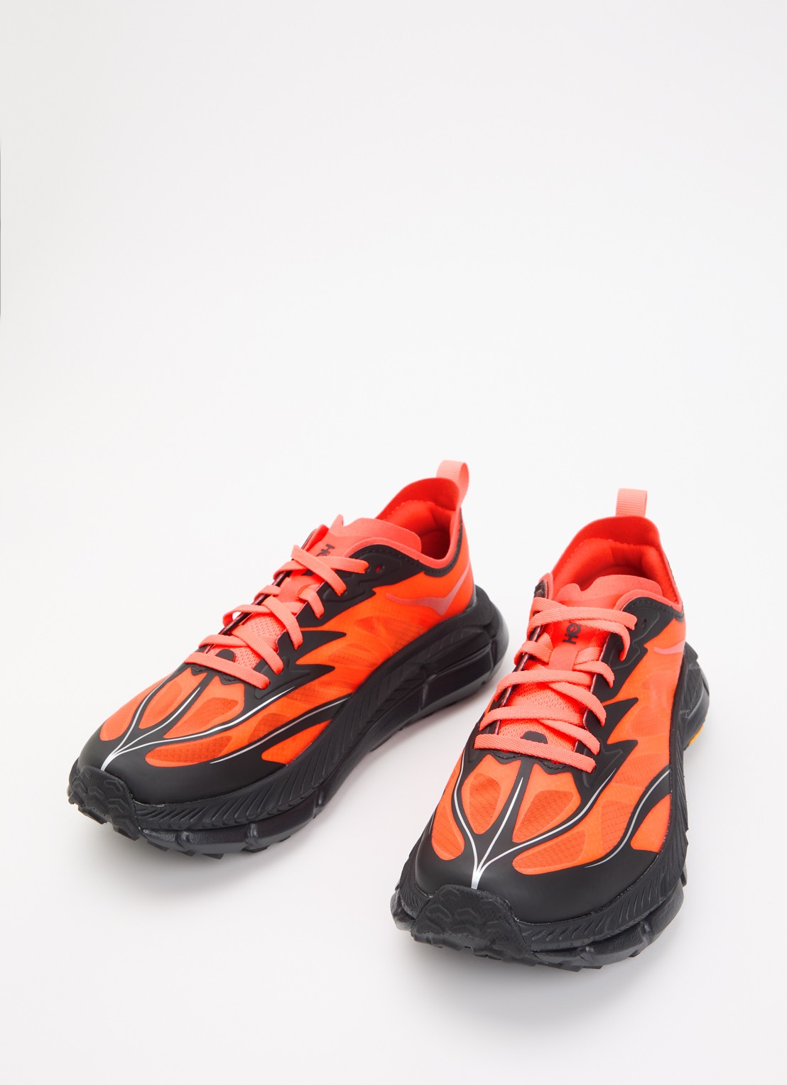 HOKA Mafate Speed 4 Lite sneaker met mesh details - detail 3 oranje