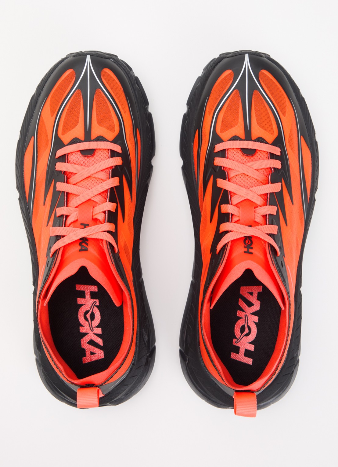 HOKA Mafate Speed 4 Lite sneaker met mesh details - detail 4 oranje