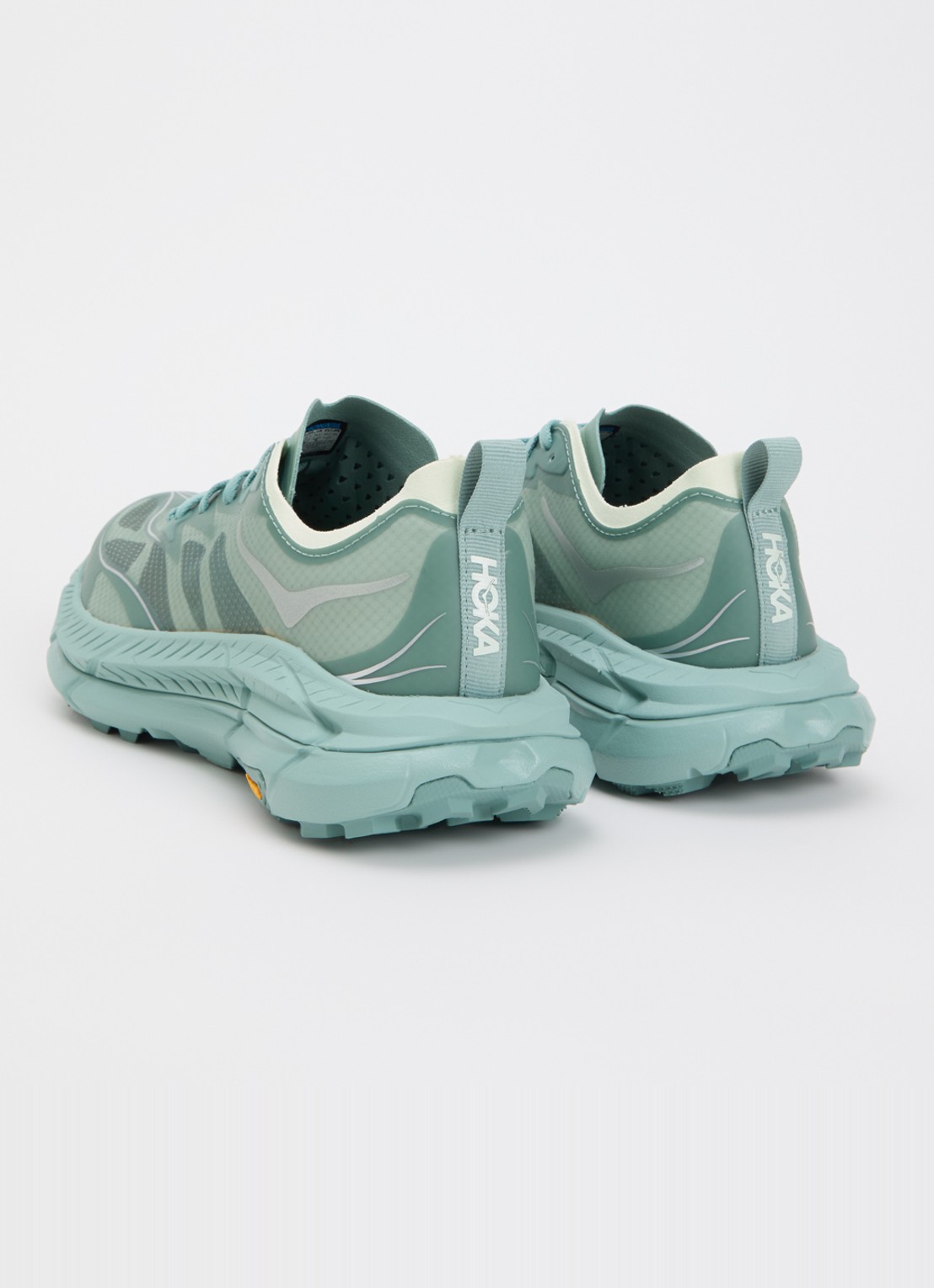 HOKA Mafate Speed 4 Lite sneaker van mesh - achterkant 5 zeegroen