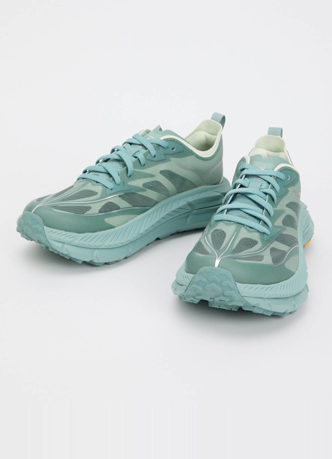 HOKA Mafate Speed 4 Lite sneaker van mesh - detail zeegroen