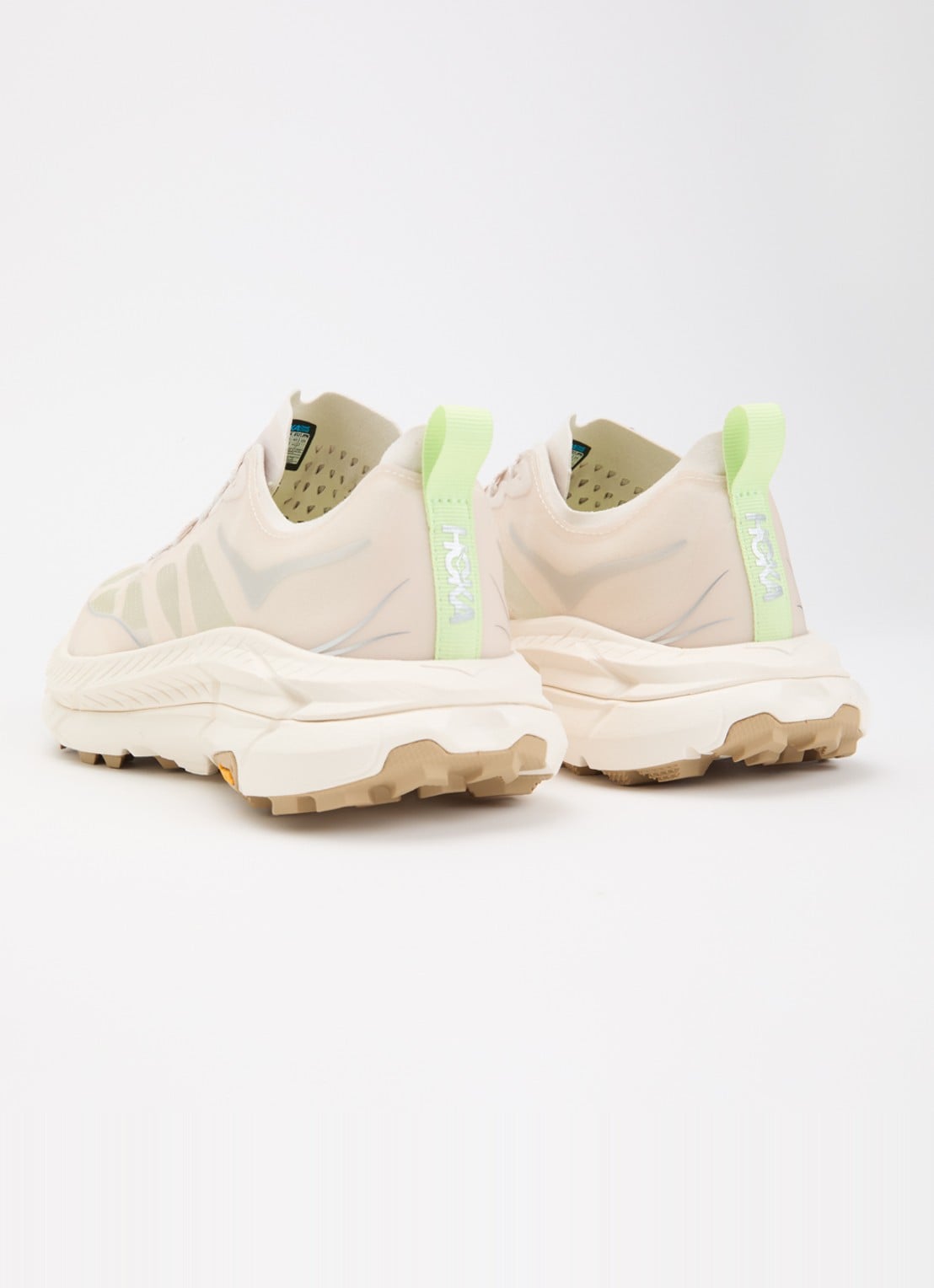 HOKA Mafate Speed 4 Lite sneaker van mesh - achterkant 5 creme