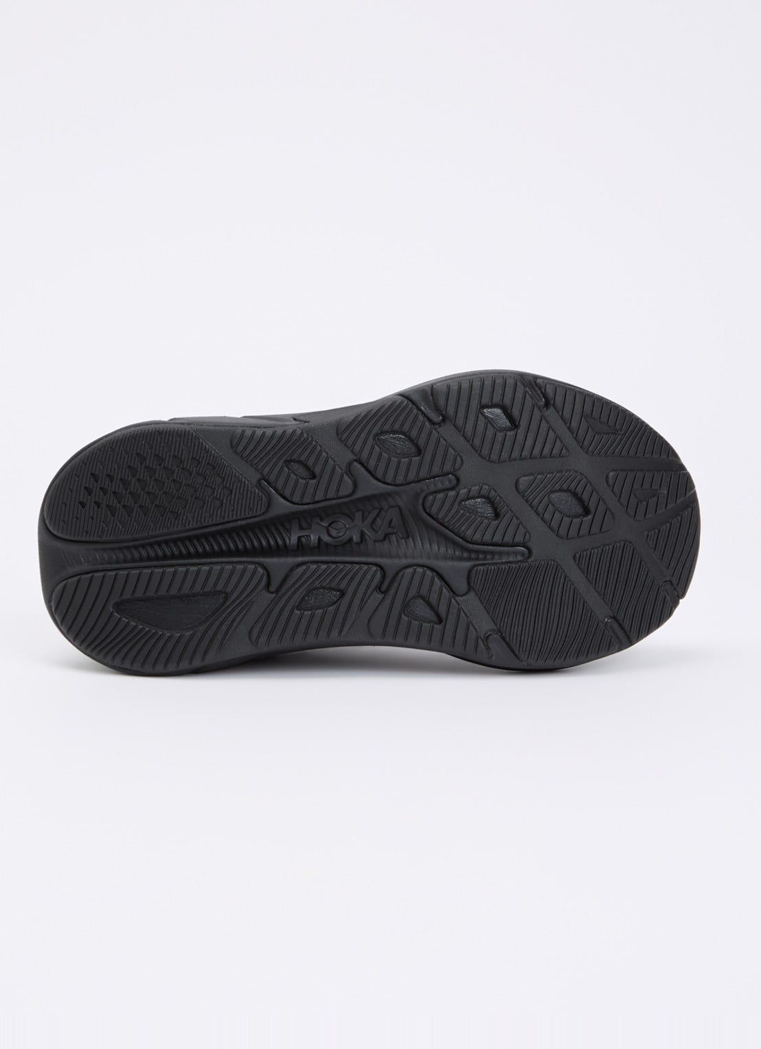HOKA Rincon 4 hardloopschoen met gebreid bovenwerk en logo - detail 6 zwart