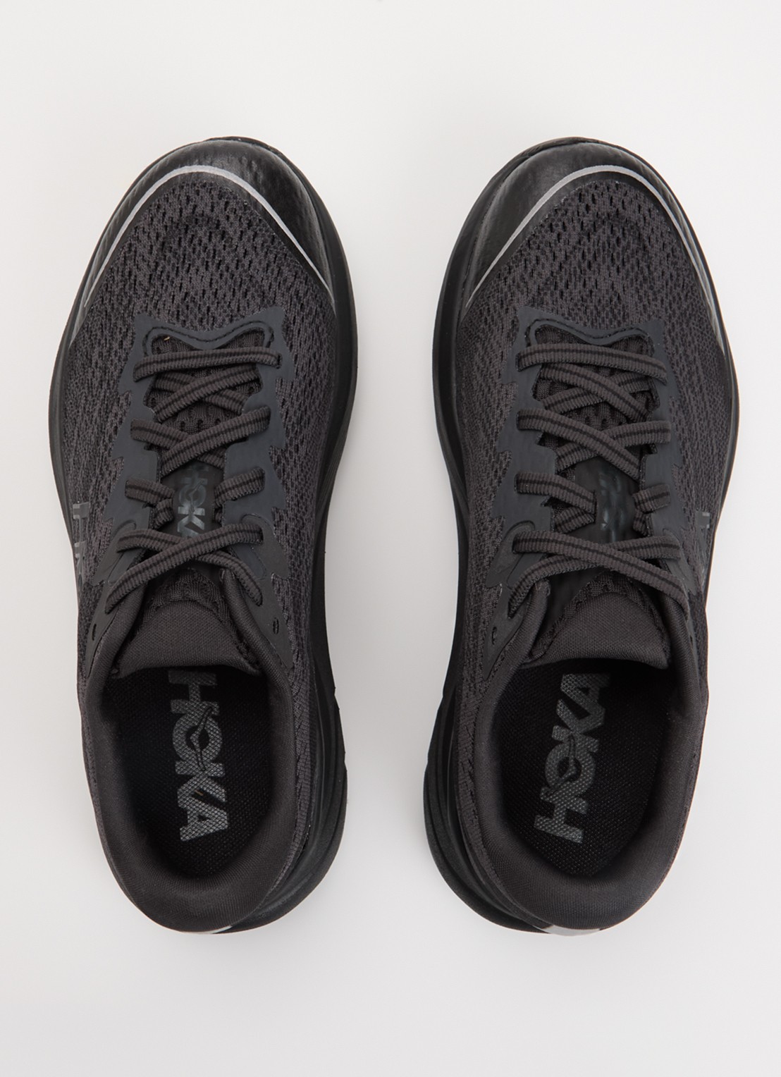 HOKA Rincon 4 sneaker met gebreid bovenwerk en logo - detail 3 zwart