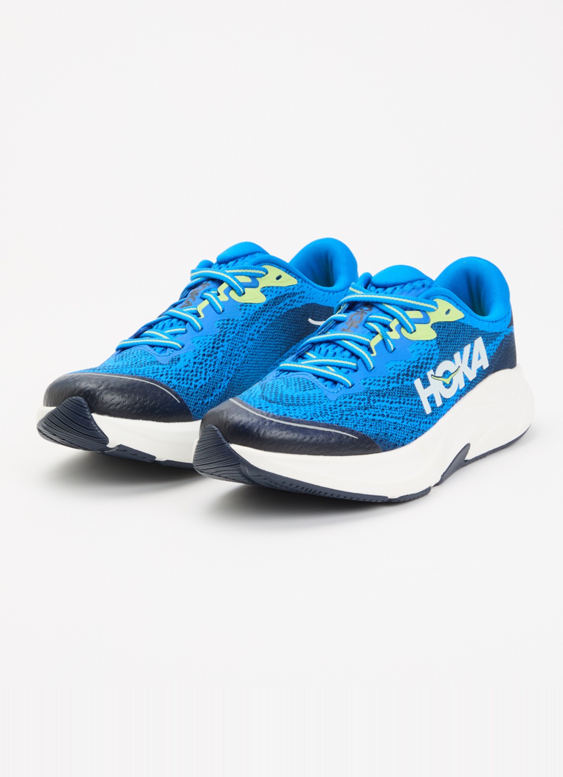 HOKA Rincon 4 sneaker met gebreid bovenwerk - detail 3 blauw