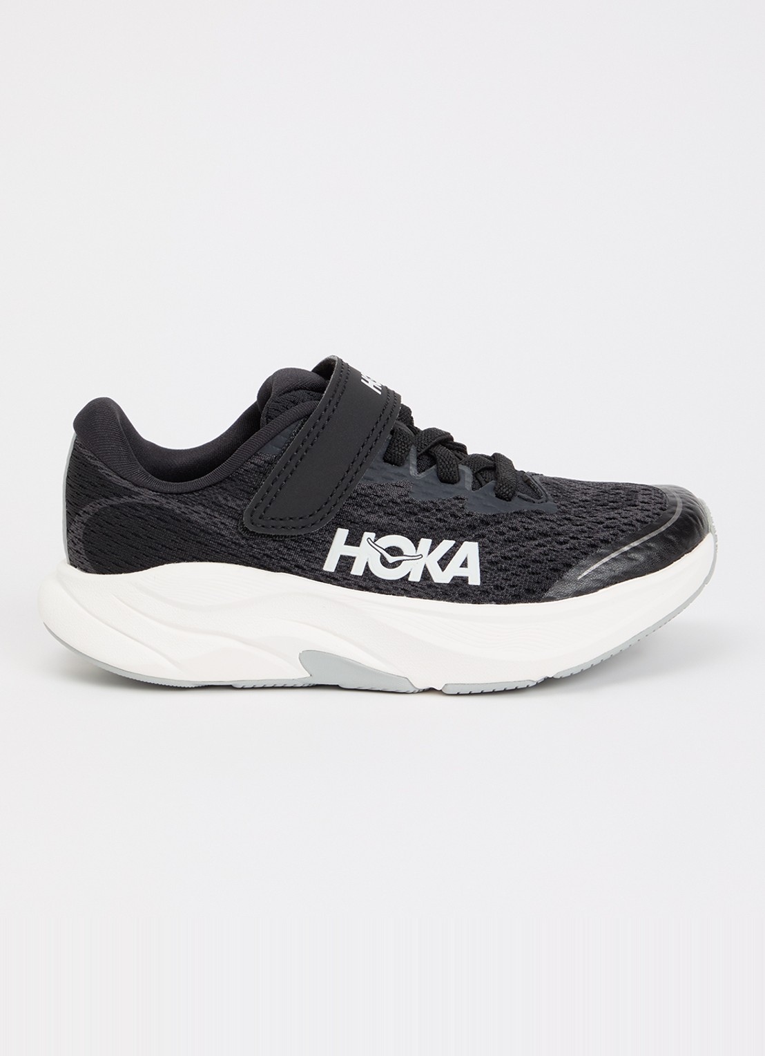 HOKA Rincon 4 sneakers met gebreid bovenwerk - voorkant 2 zwart