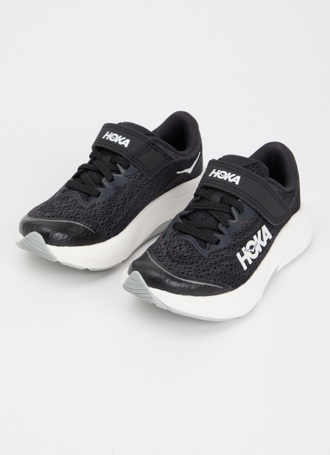 HOKA Rincon 4 sneakers met gebreid bovenwerk - voorkant 3 zwart