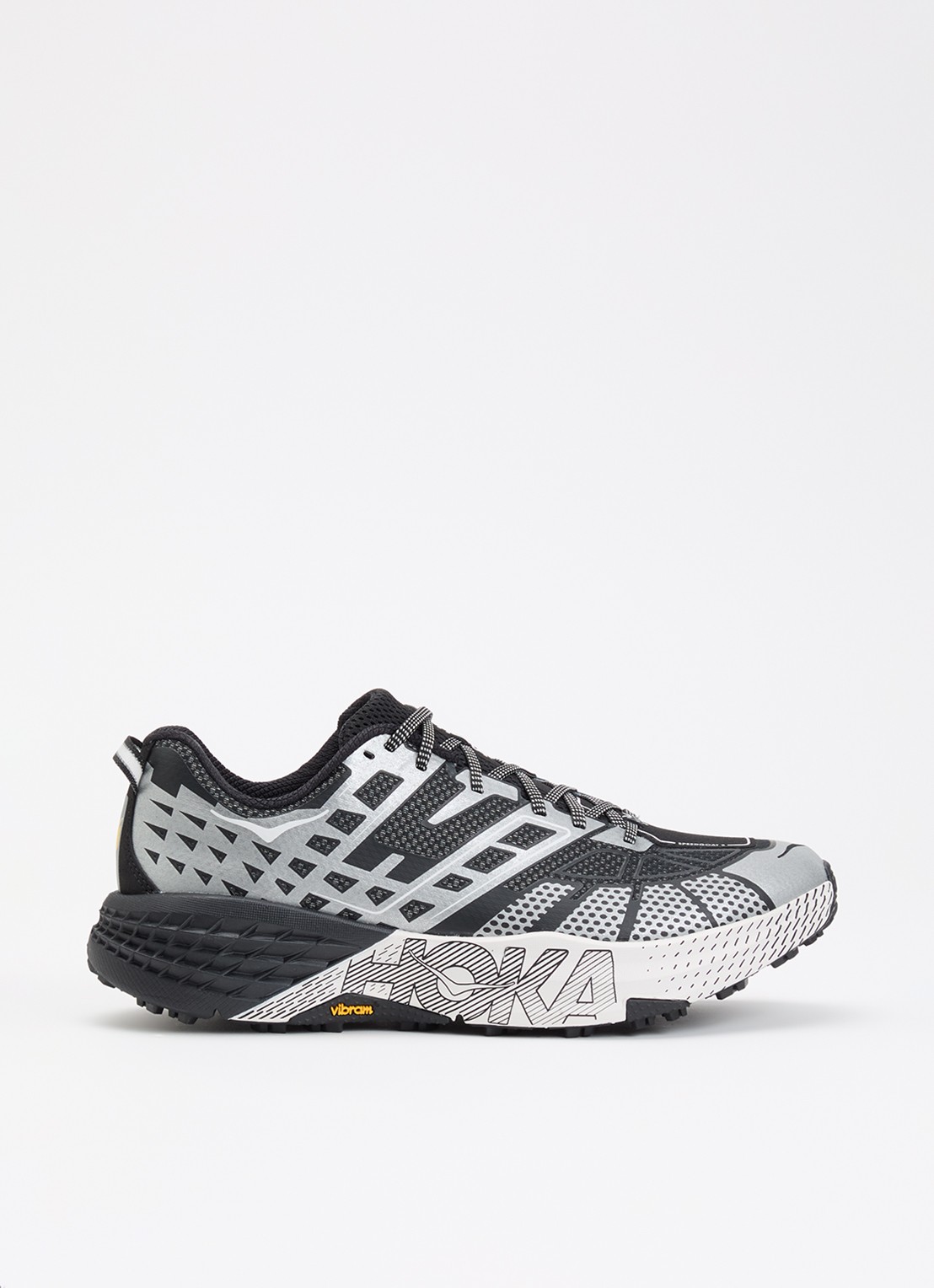 HOKA Speedgoat 2 sneaker van mesh met logo - voorkant 2 zwart