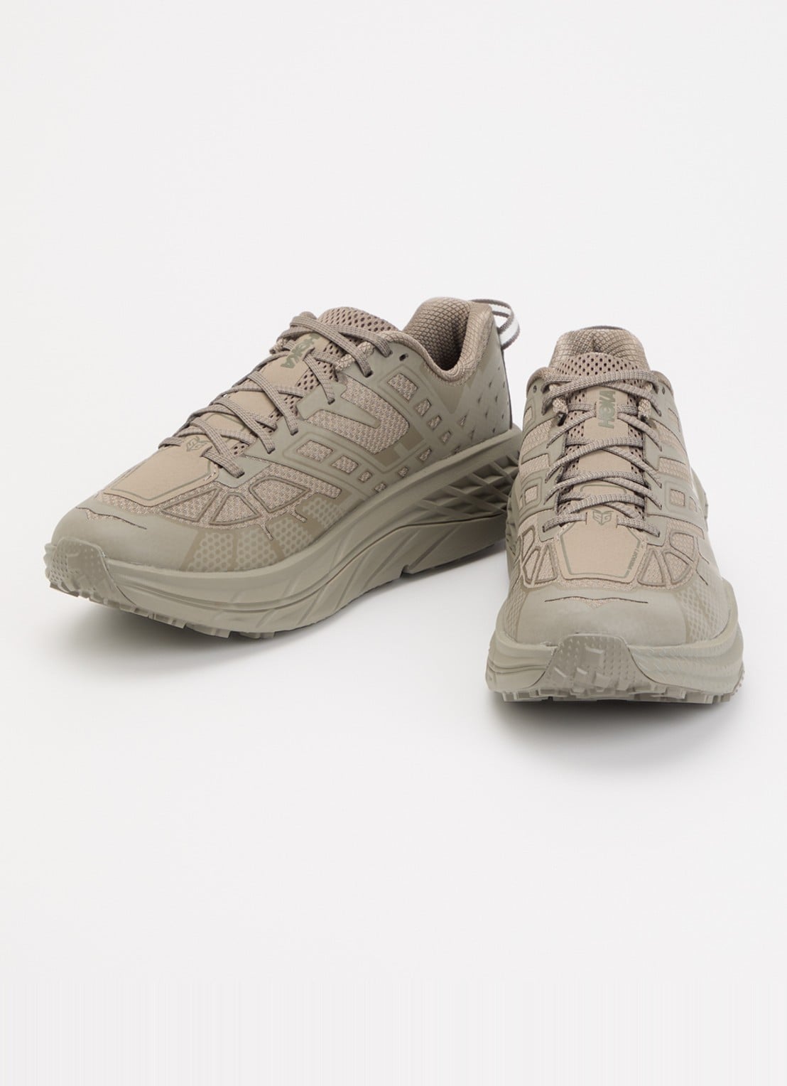 HOKA Speedgoat 2 sneaker van mesh met logo - detail 2 mosgroen