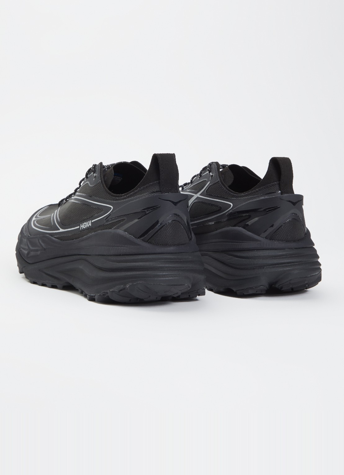 HOKA Stinson One7 sneaker van mesh - achterkant 5 zwart