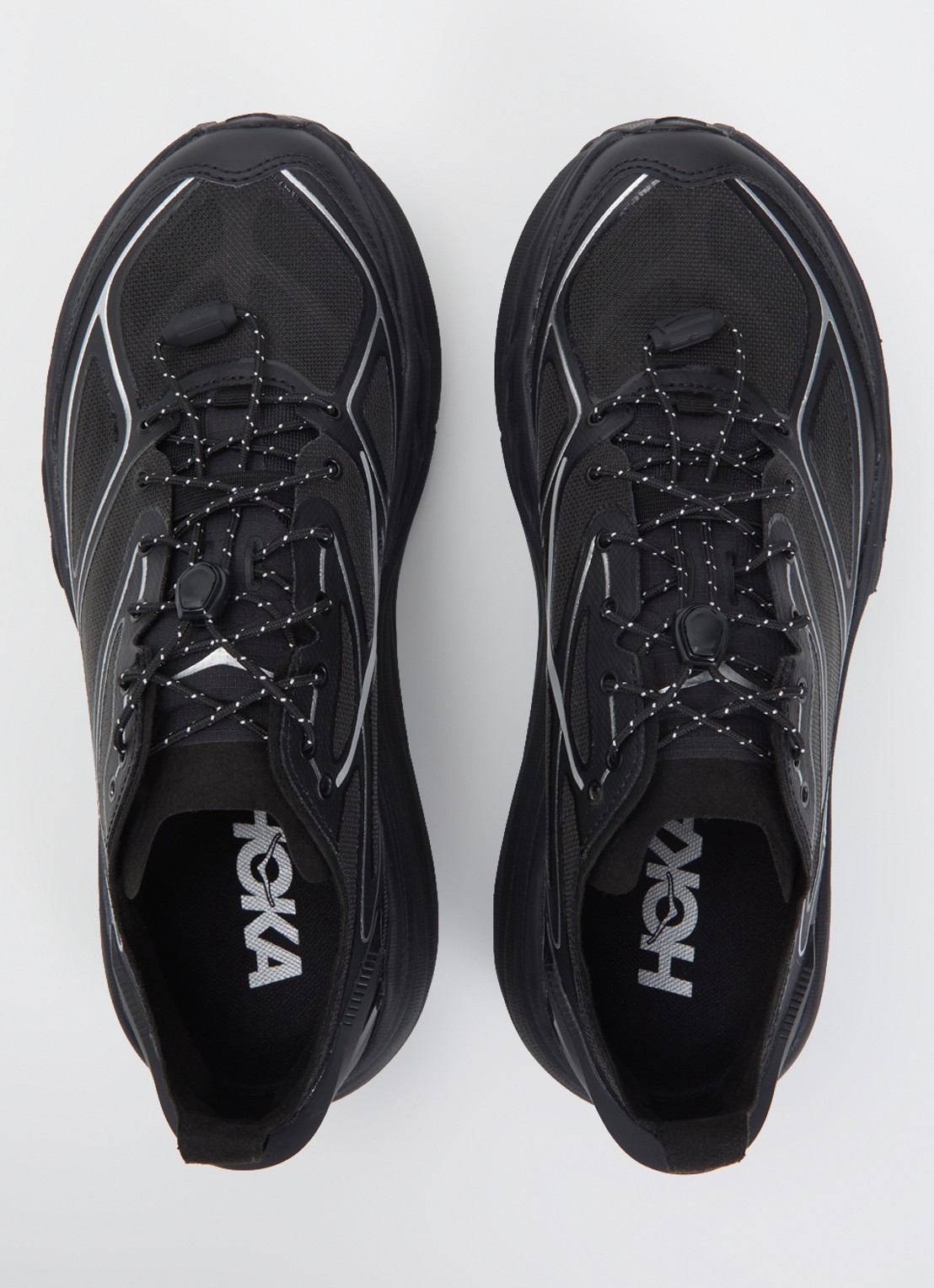 HOKA Stinson One7 sneaker van mesh - detail 2 zwart