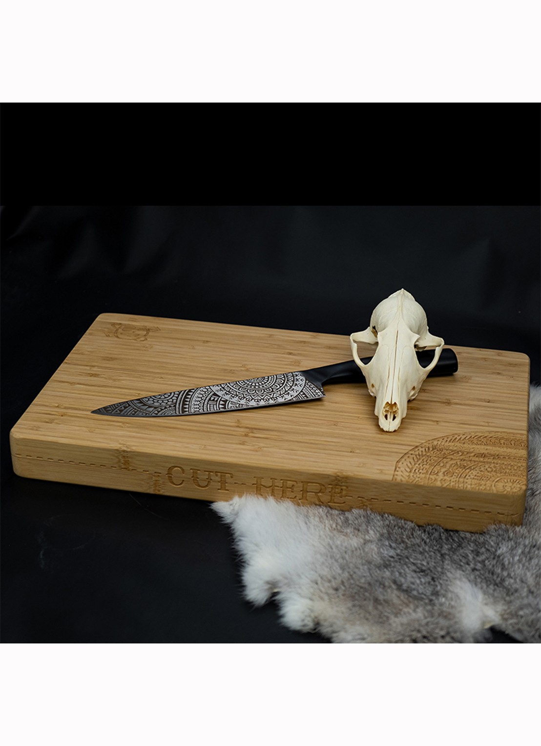 Homey's By Schiffmacher koksmes 32 cm - detail 6 zwart