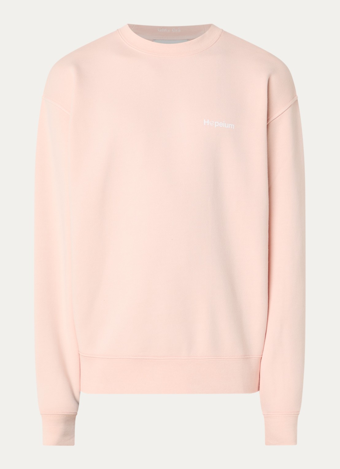Hopeium Sweater met logo- en backprint - voorkant 3 roze