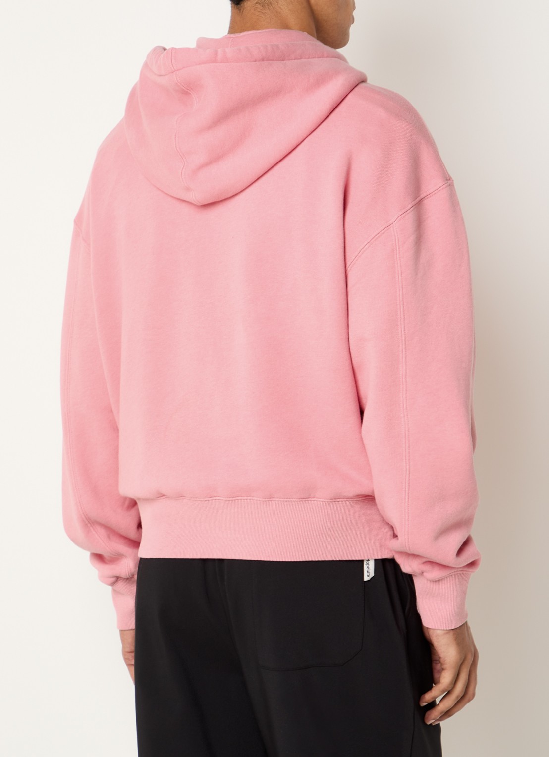 Hopeium Sweatvest met steekzakken - achterkant 5 roze