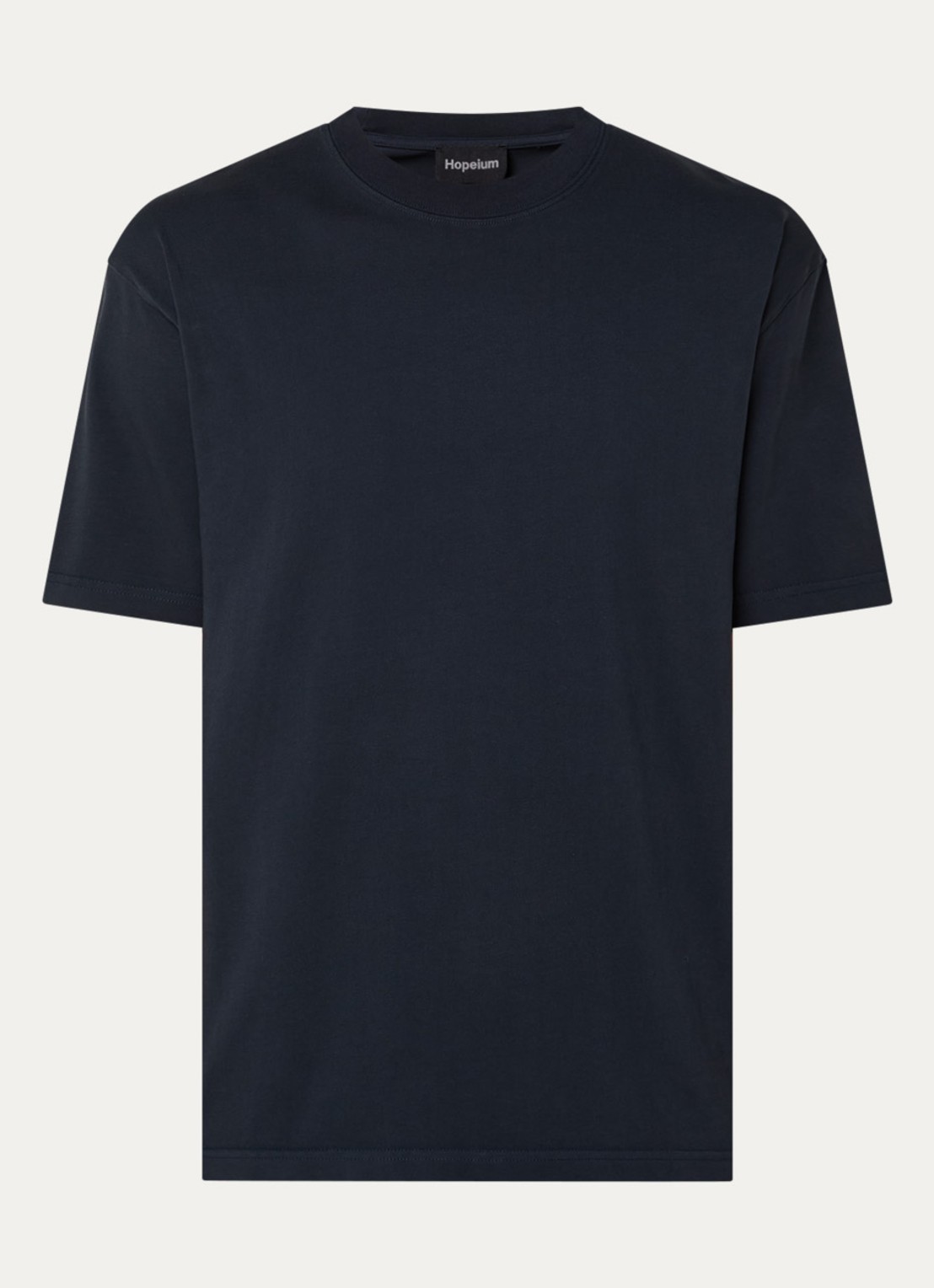 Hopeium T-shirt met backprint - voorkant antraciet