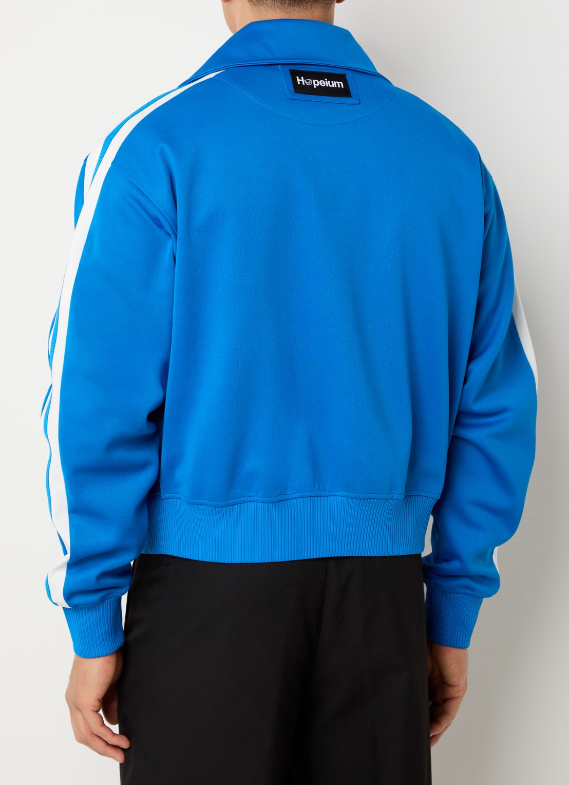 Hopeium Trackvest met ritszakken en logo - achterkant 4 blauw