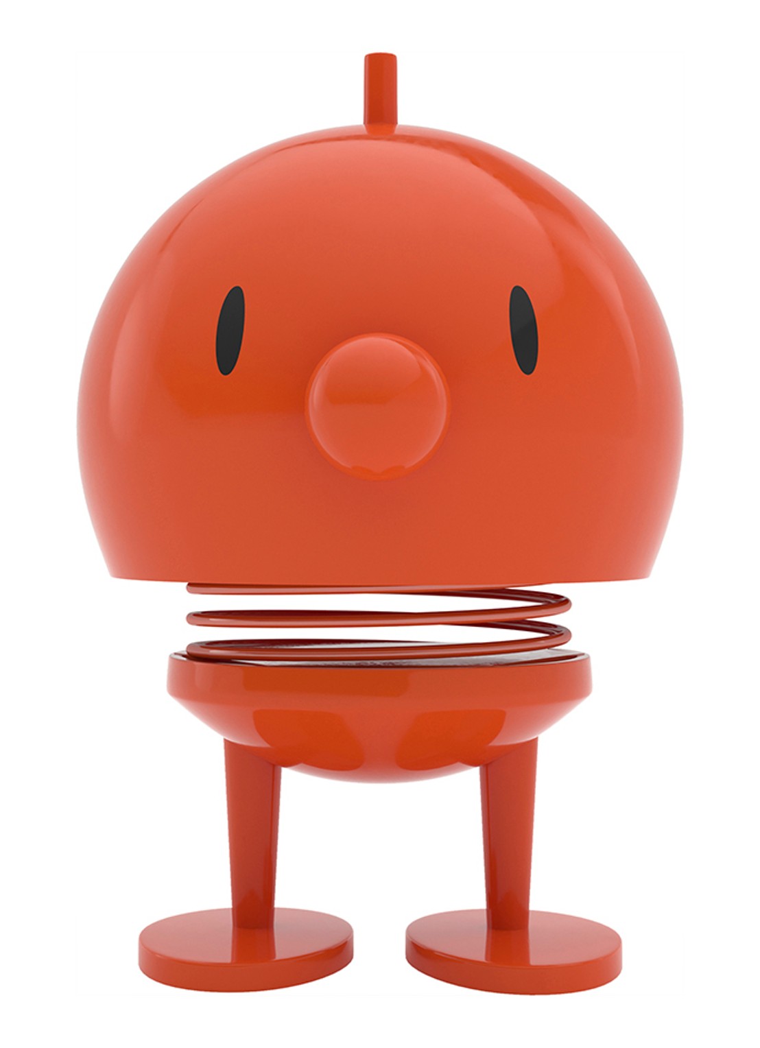 Hoptimist Bumble M ornament 9,5 cm - voorkant 3 oranjerood