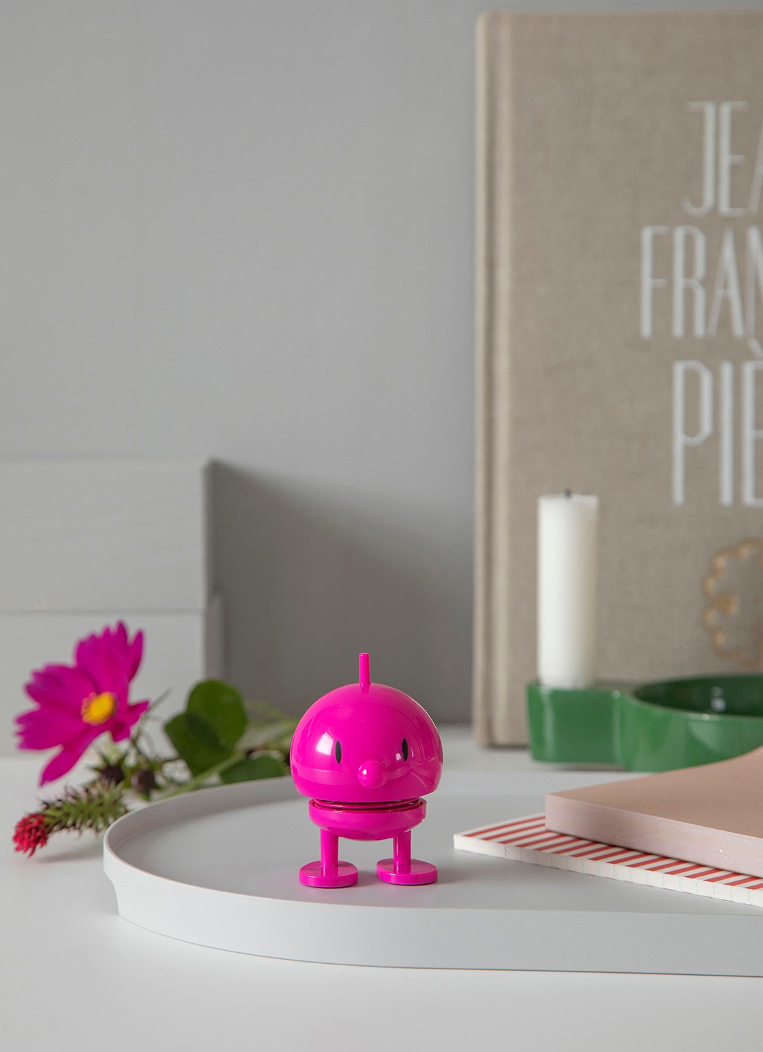 Hoptimist Bumble M ornament 9,5 cm - detail 3 roze