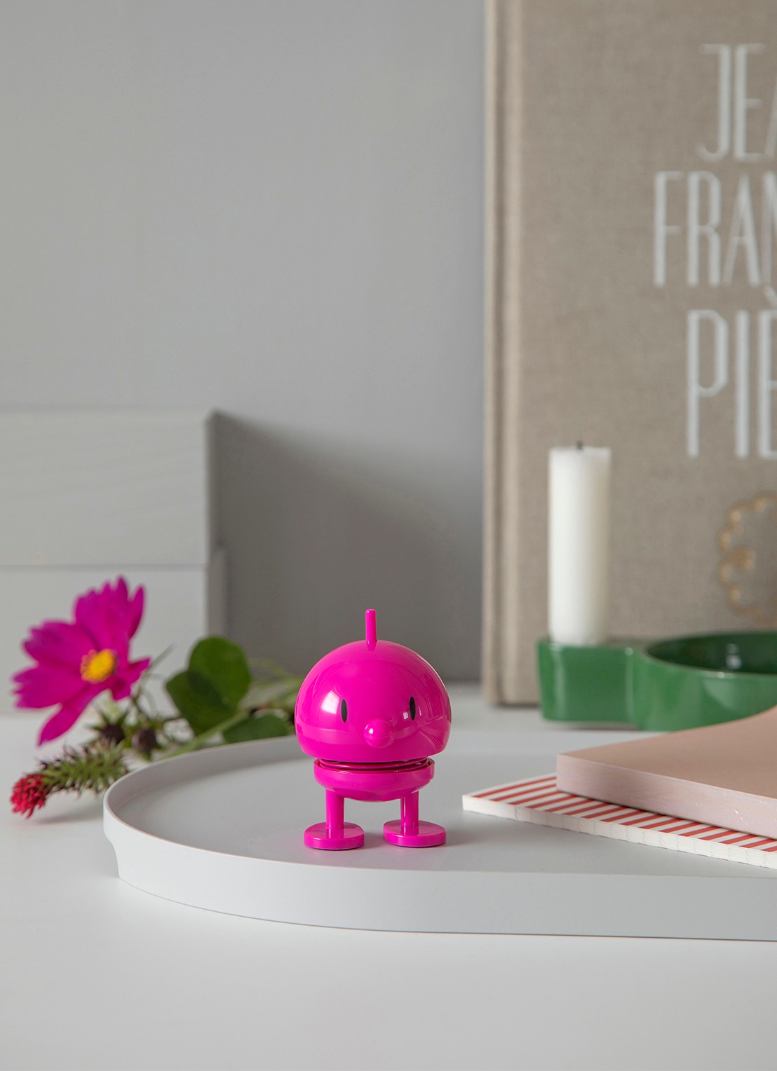 Hoptimist Bumble S ornament 7,6 cm - voorkant 7 roze