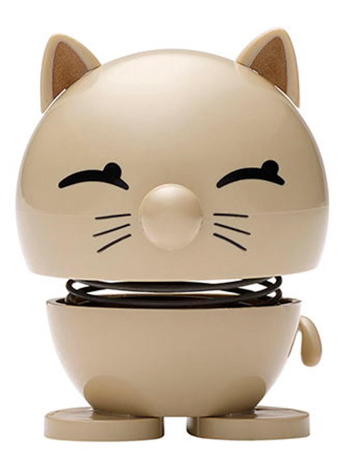 Hoptimist Cat ornament 7,3 cm - voorkant 2 beige