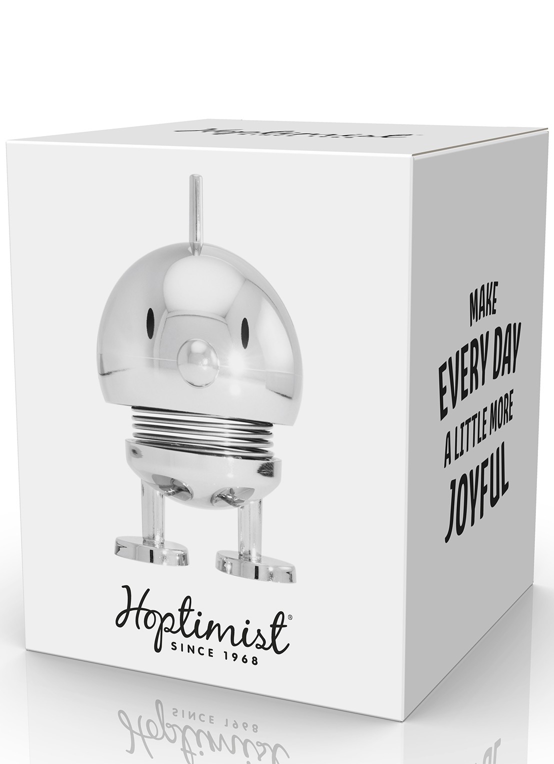 Hoptimist Hoptimist Bumble S ornament 7,6 cm - detail 3 chroom