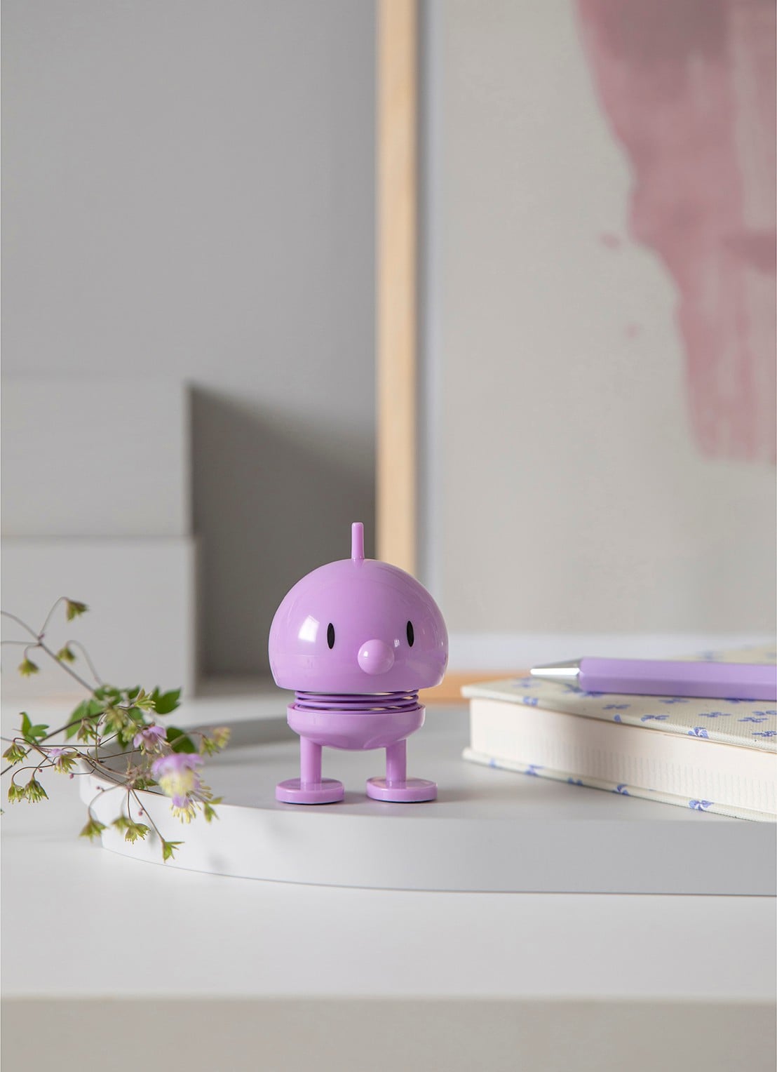 Hoptimist Hoptimist Bumble S ornament 7,6 cm - voorkant 2 lavendel