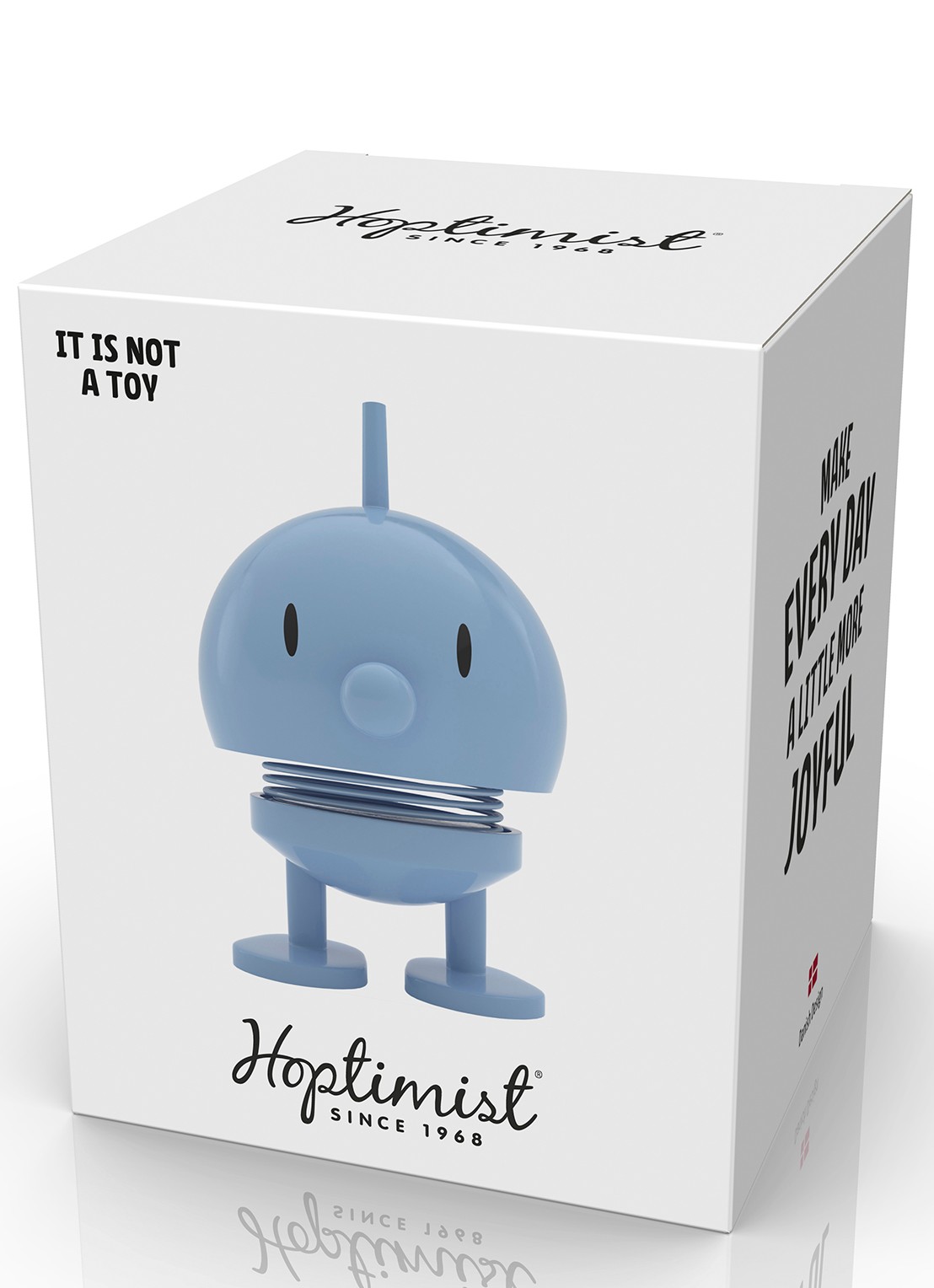 Hoptimist Hoptimist Bumble S ornament 7,6 cm - detail 3 lichtblauw
