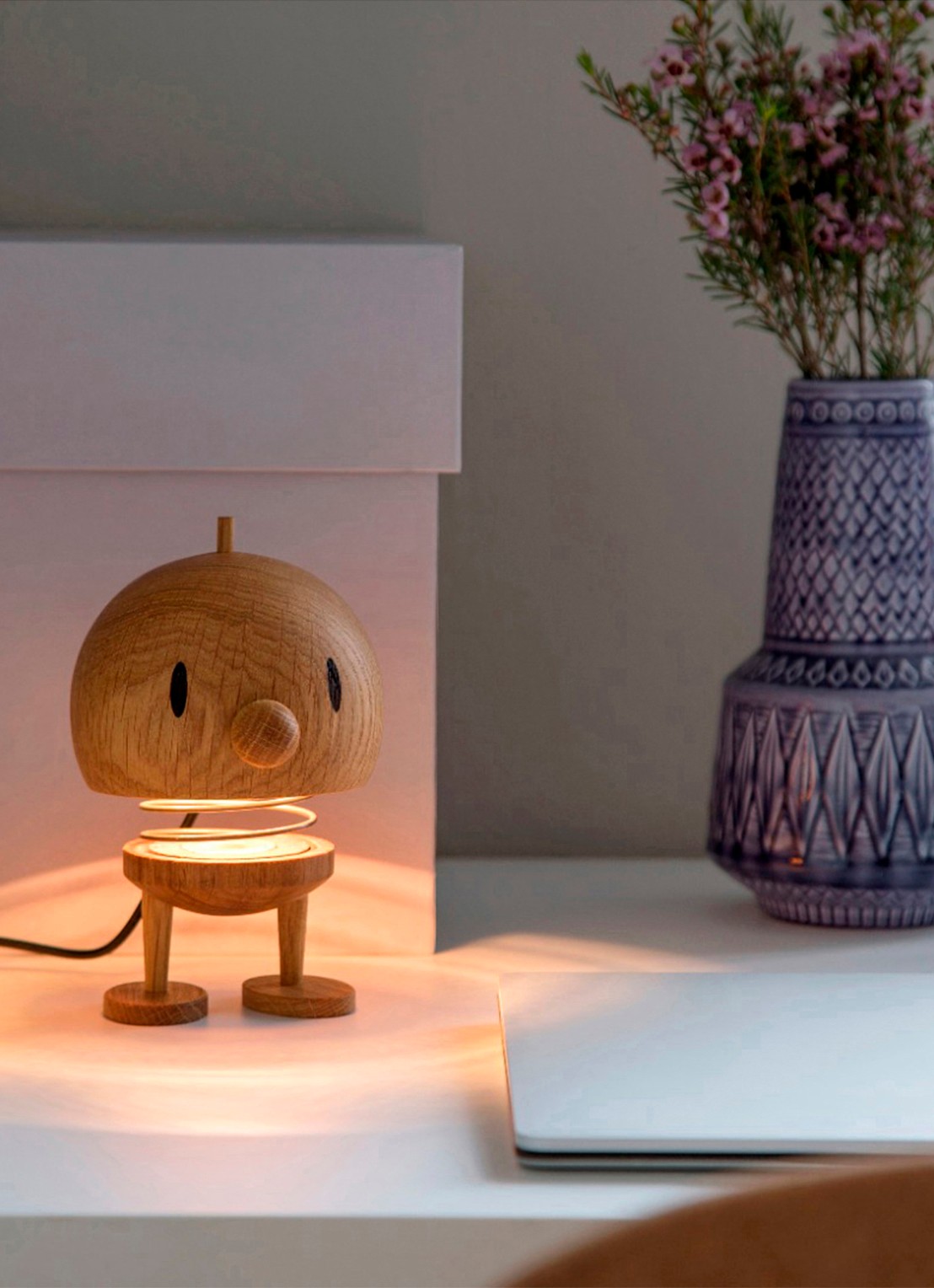 Hoptimist Lamp L 15 cm - voorkant 2 lichtbruin