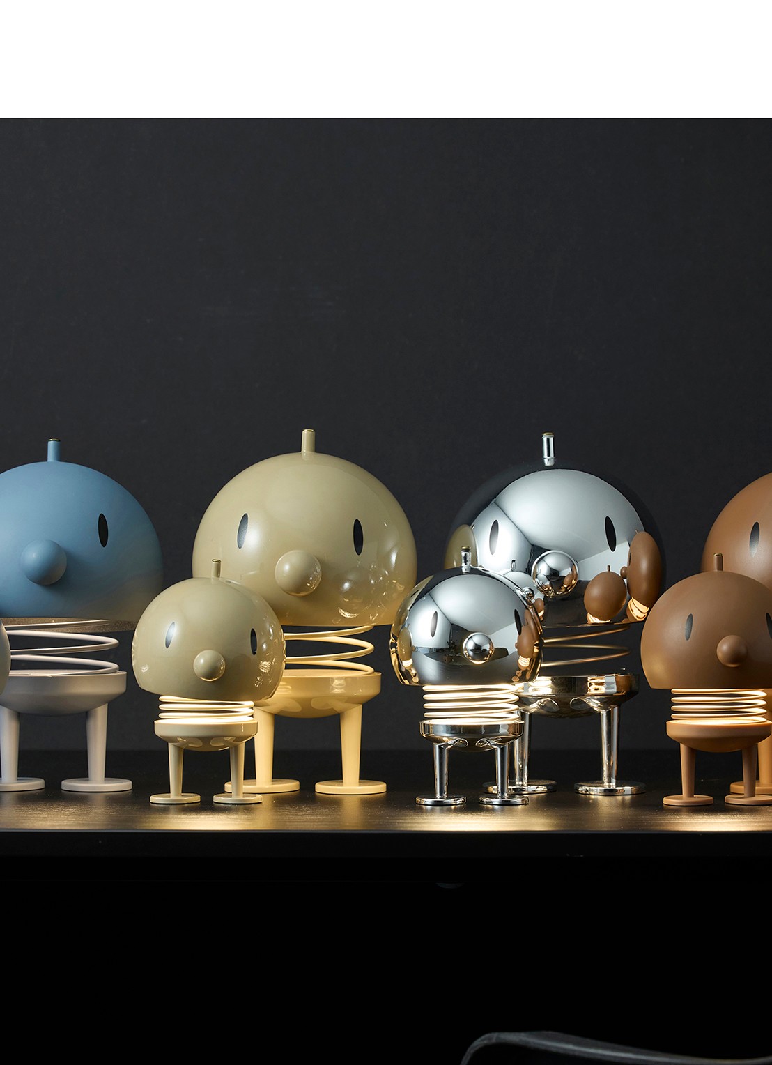 Hoptimist Led lamp XL 24 cm - voorkant 2 beige