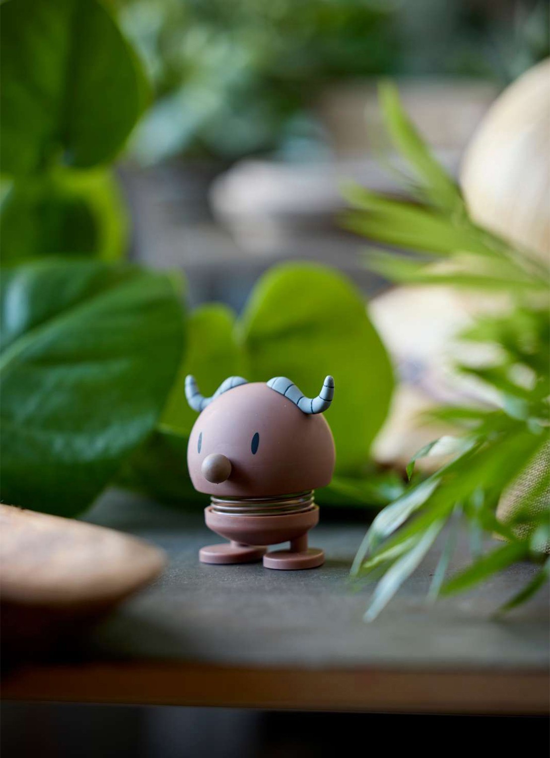 Hoptimist Soft Buffalo S ornament 6 cm - voorkant 2 bruin