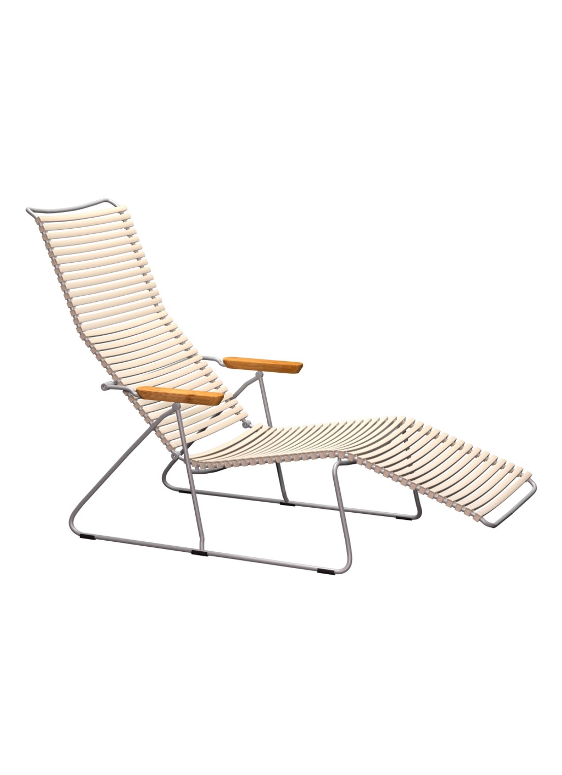 Houe Click Sunlounger ligstoel  - voorkant beige