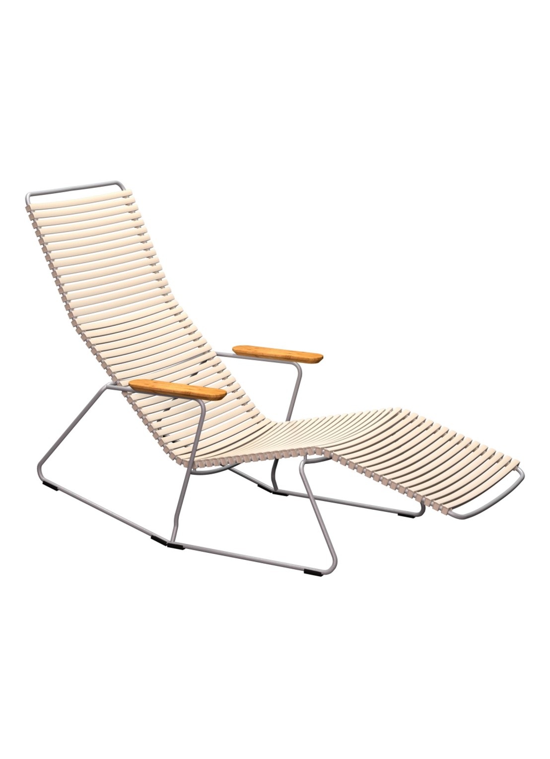 Houe Click Sunrocker ligstoel  - voorkant beige