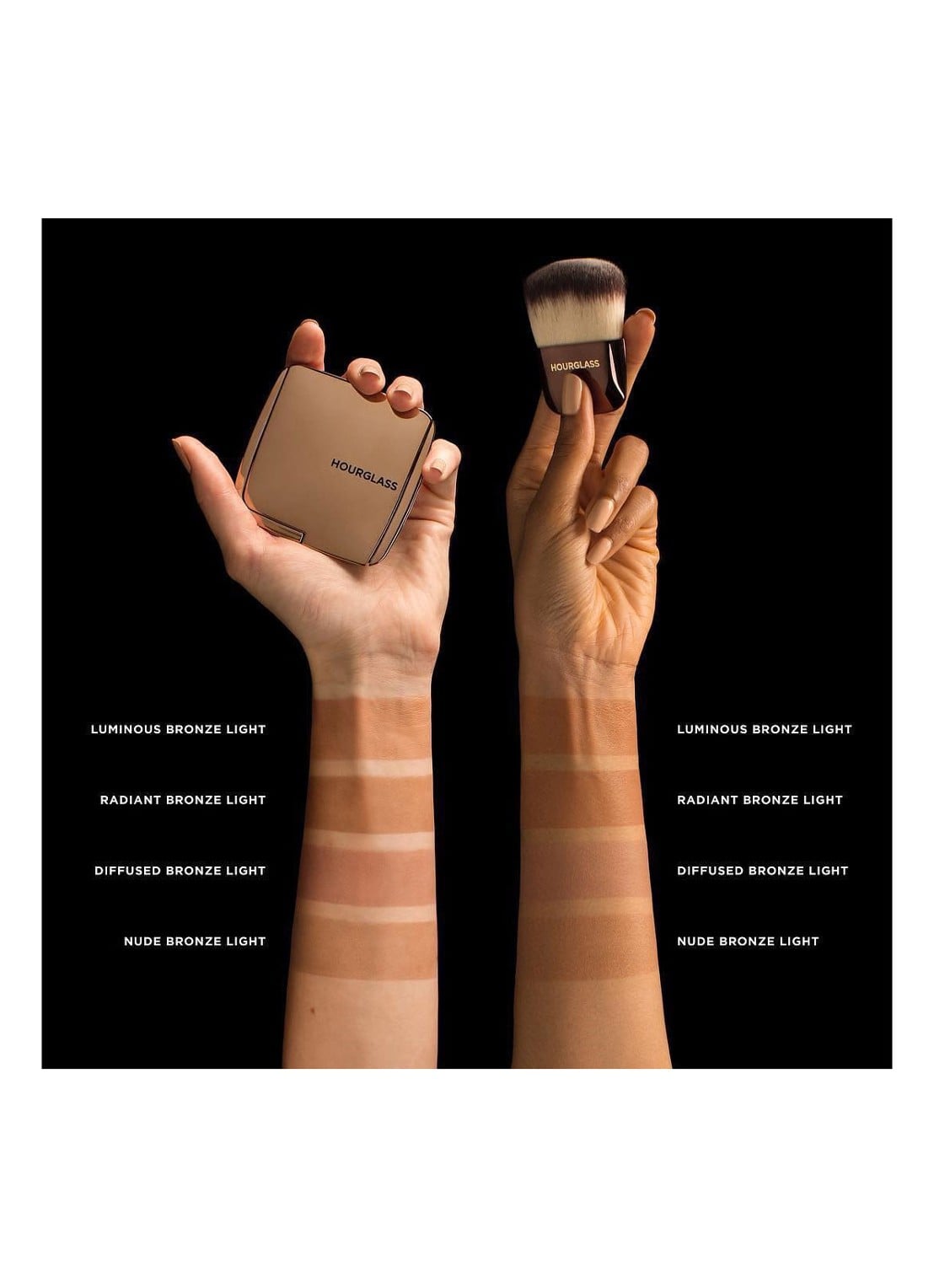 Hourglass AMBIENT™ Lighting Bronzer - detail 2 diffused bronze light