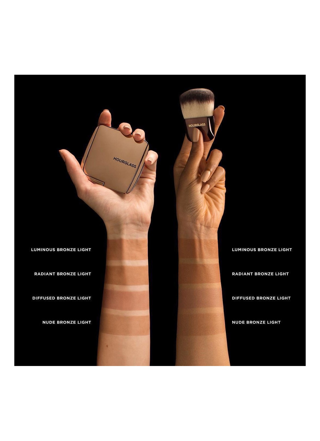 Hourglass AMBIENT™ Lighting Bronzer - detail 2 nude bronze light