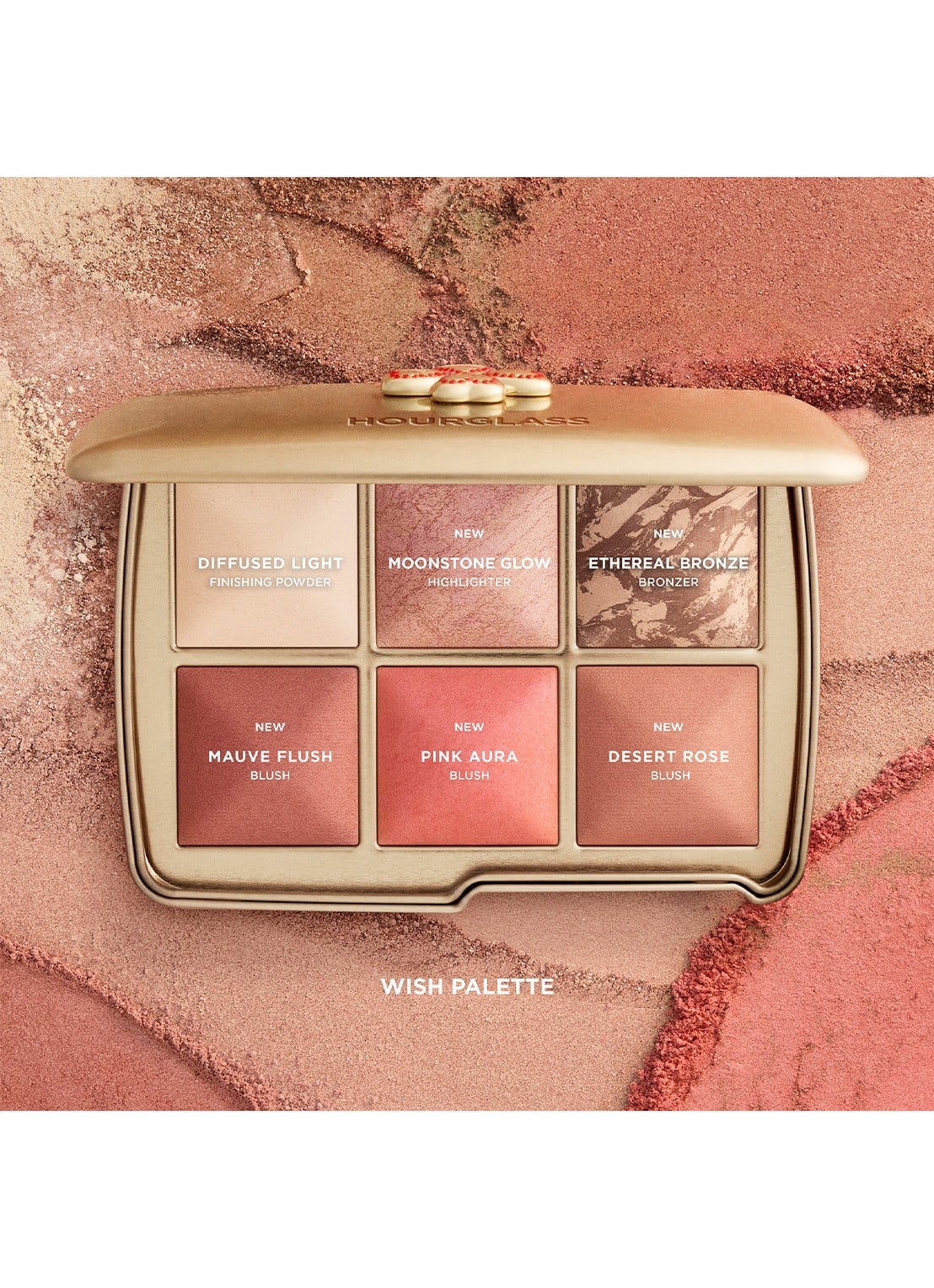 Hourglass AMBIENT™ Lighting Edit Unlocked - poeder, highlighter, bronzer & blush palette - detail 7 wish