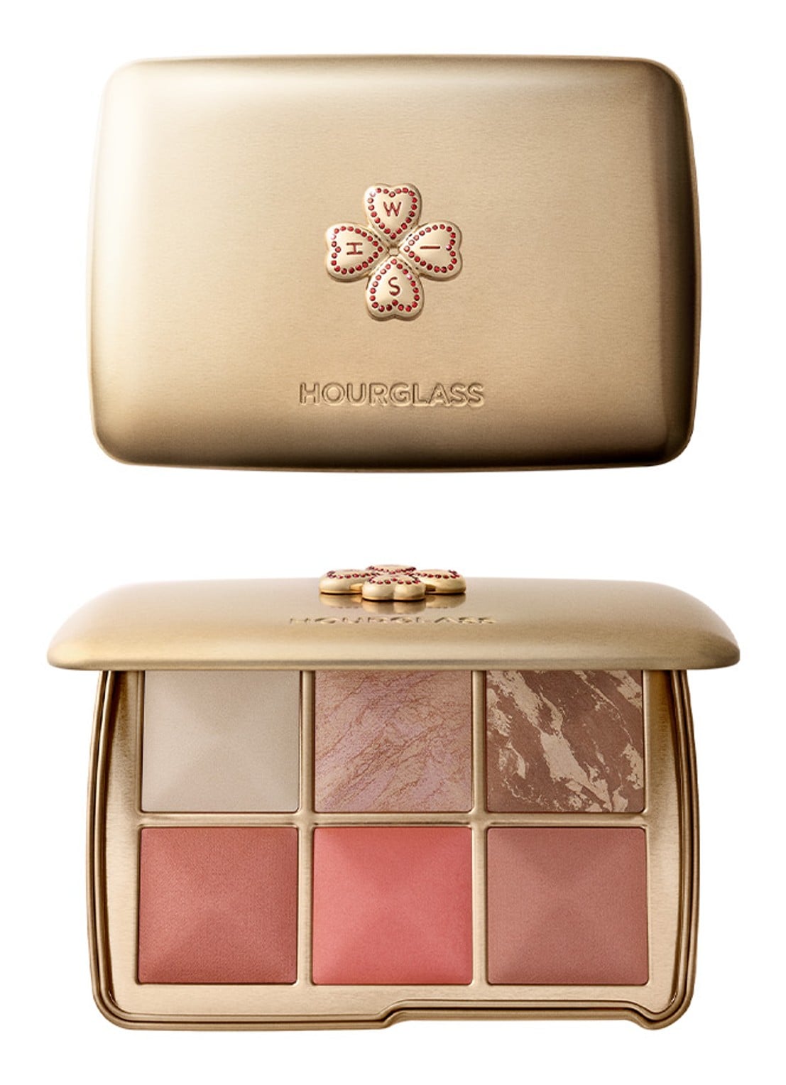 Hourglass AMBIENT™ Lighting Edit Unlocked - poeder, highlighter, bronzer & blush palette - voorkant 2 wish