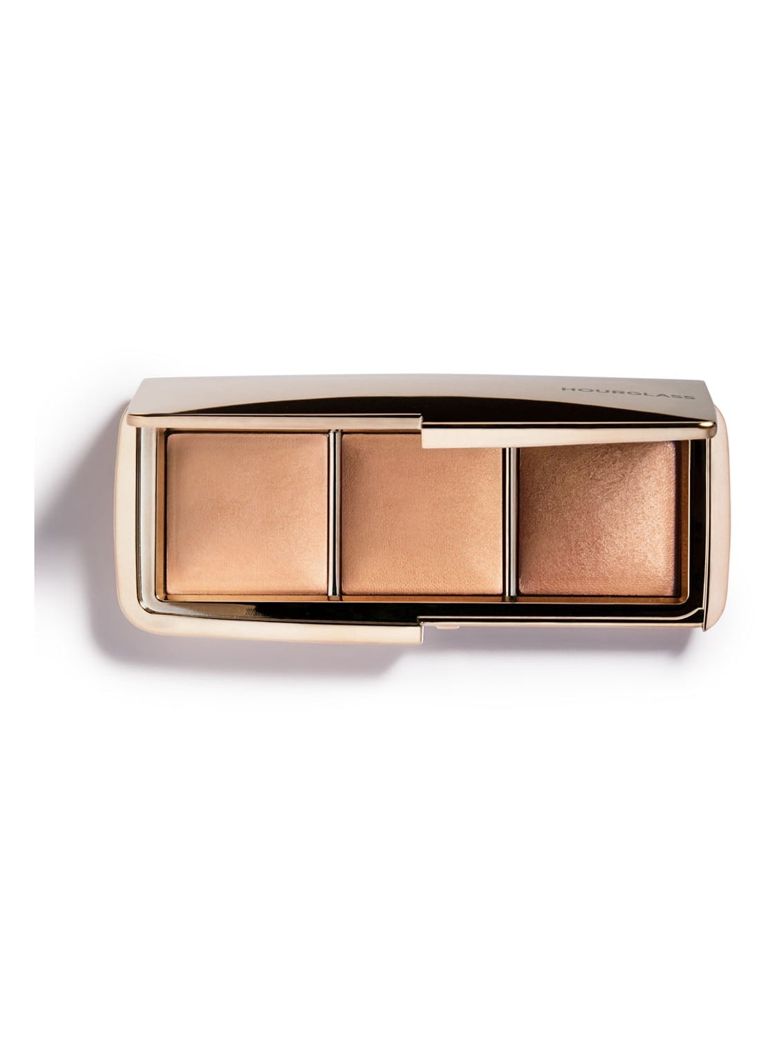Hourglass AMBIENT™ Lighting Palette Volume 2 - highlighter palette - voorkant donkerbeige