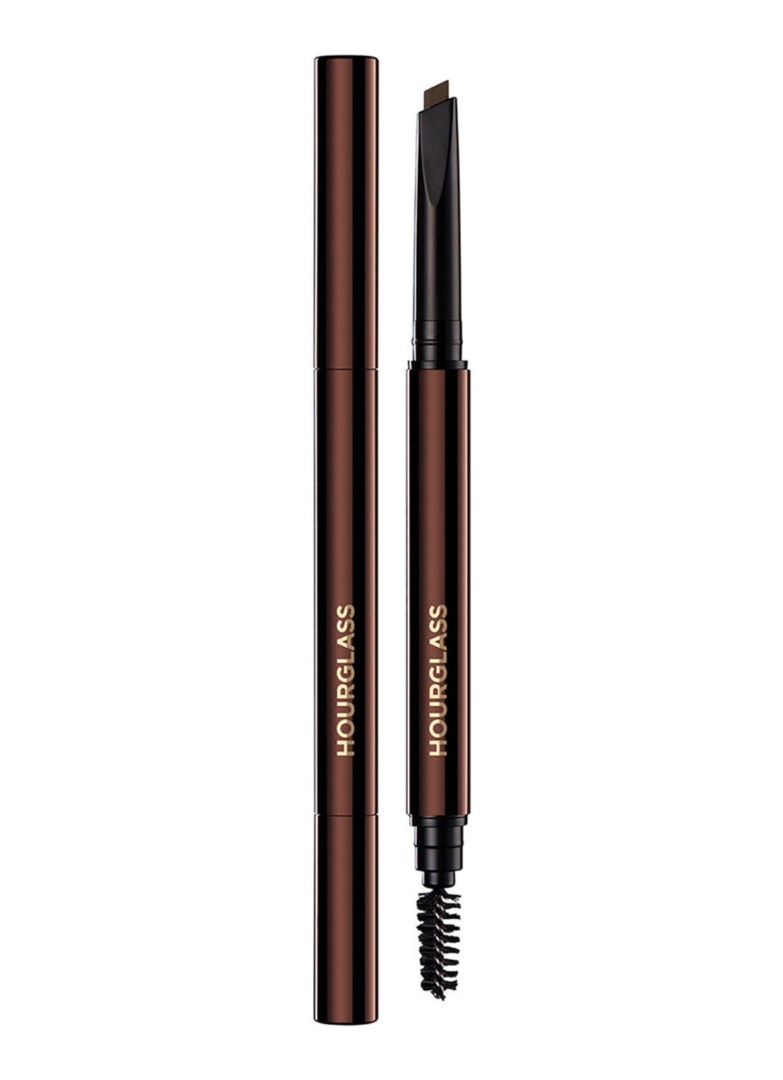 Hourglass Arch Brow Sculpting Pencil - wenkbrauwpotlood - voorkant 5 warm brunette