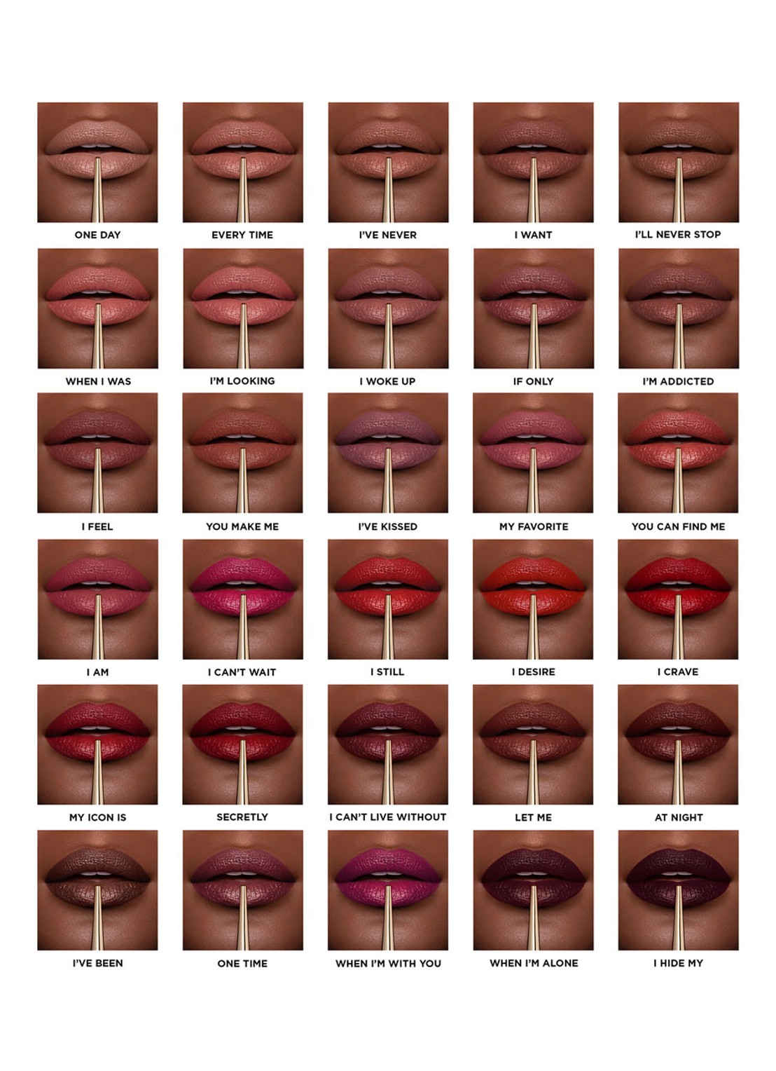 Hourglass CONFESSION™ Ultra Slim High Intensity Refillable lipstick - navulbare lipstick - detail 2 at night