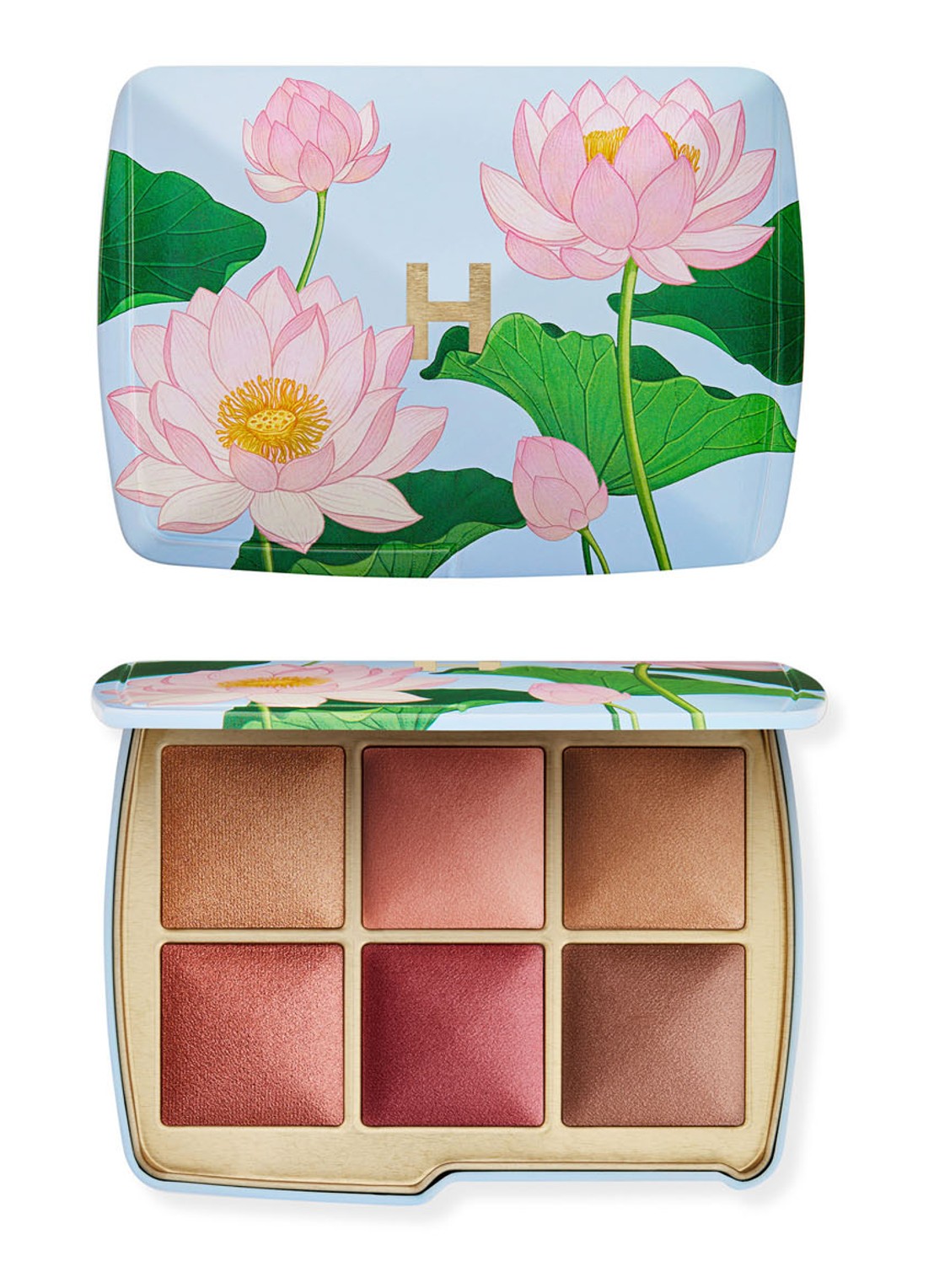 Hourglass Lighting Edit Unlocked - Limited Editon poeder, blush, countour & highlight palette - voorkant 6 lotus flower