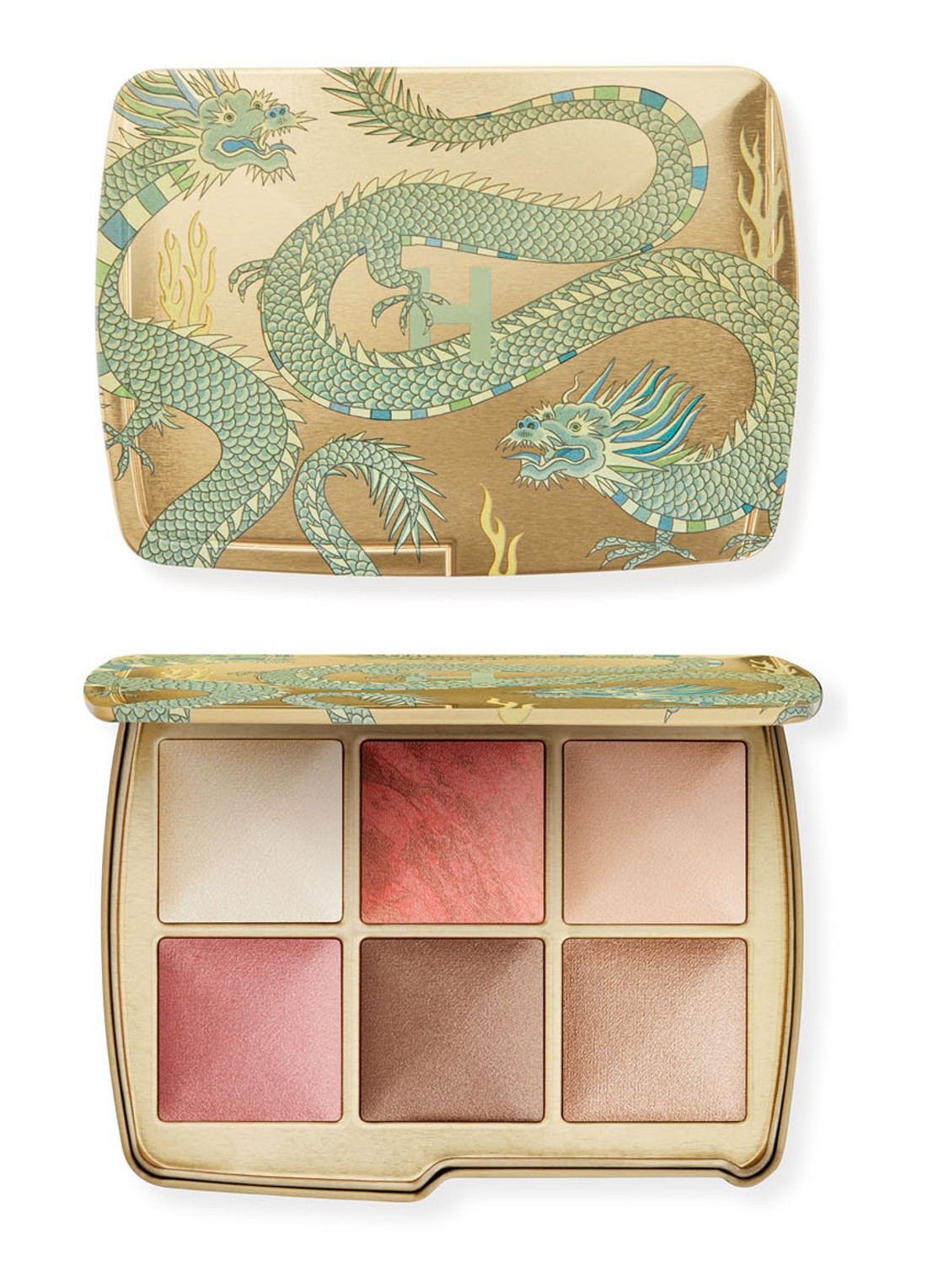 Hourglass Lighting Edit Unlocked - Limited Editon poeder, blush, countour & highlight palette - voorkant 2 dragon
