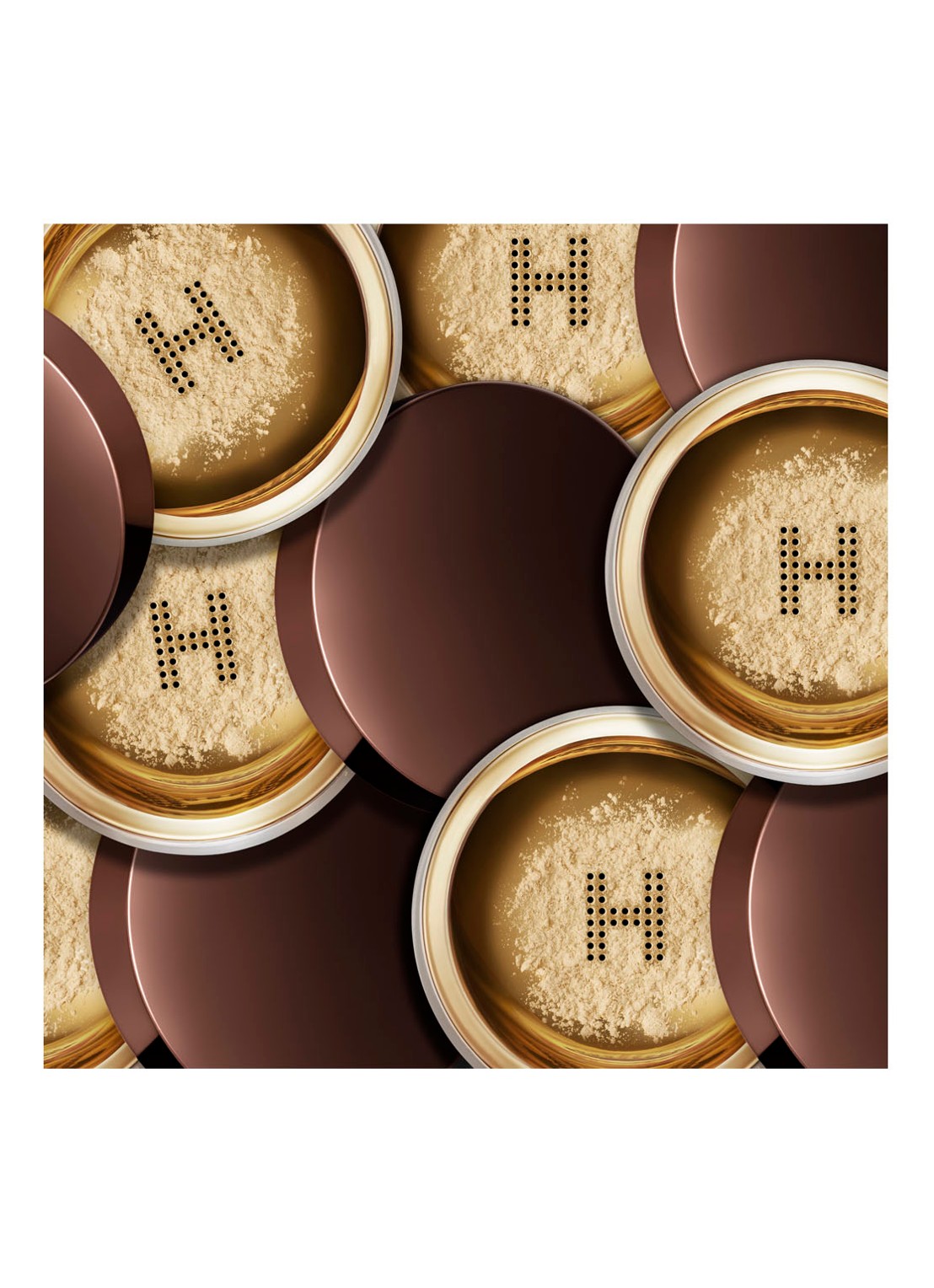 Hourglass Mini VEIL™ Translucent Setting Powder - travel size losse poeder - voorkant 5 donkerbeige