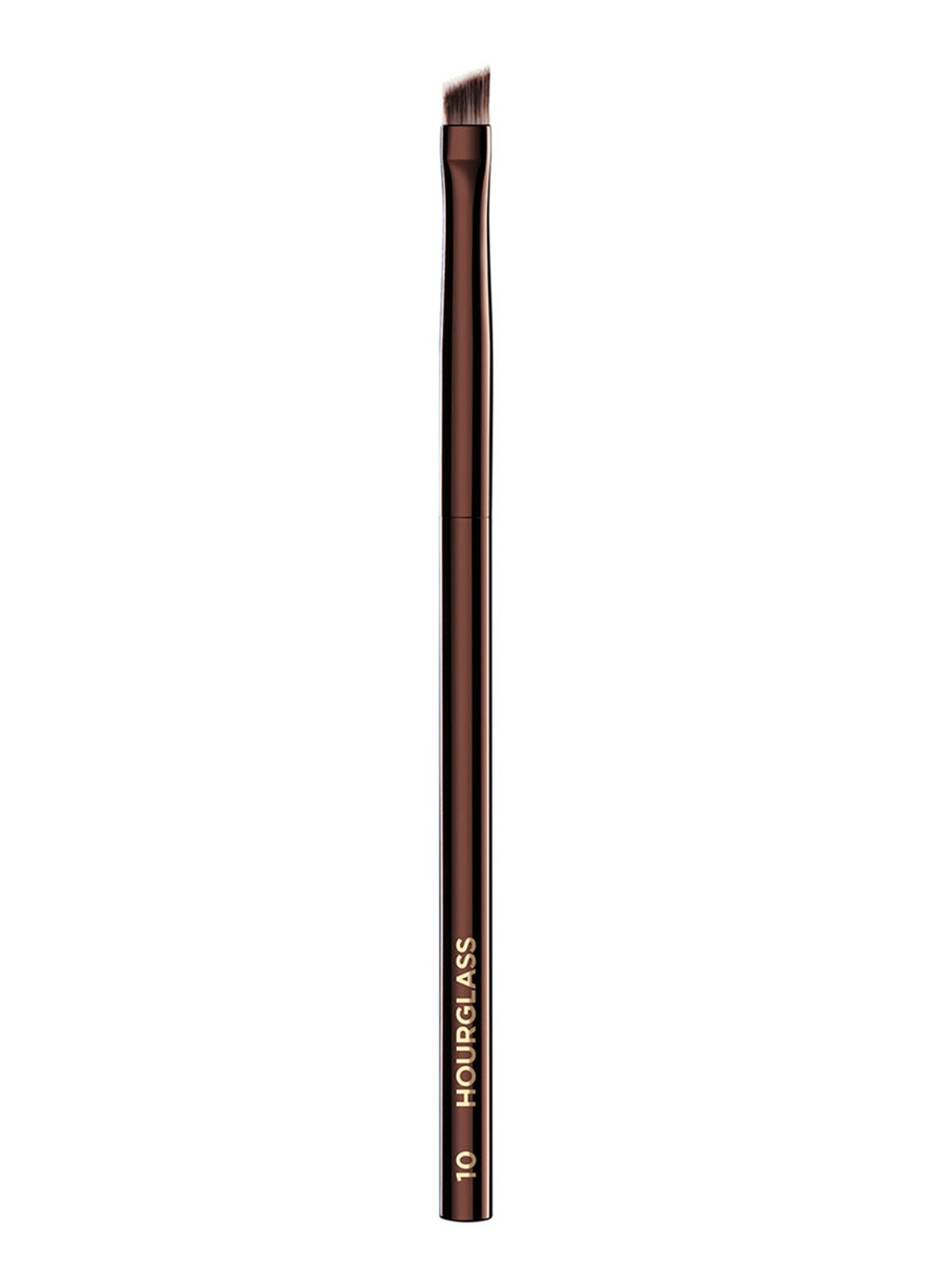 Hourglass Nº 10 Angled Liner Brush - eyeliner penseel - voorkant donkerbruin