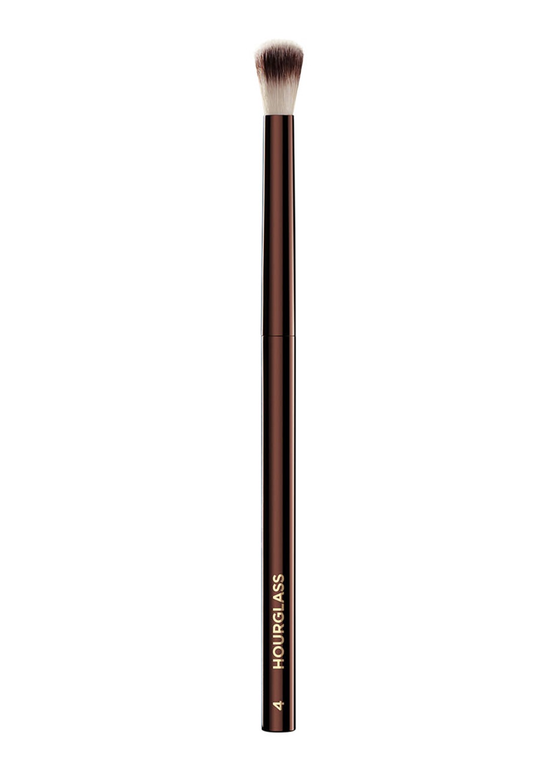 Hourglass Nº 4 Crease Brush - oogschaduw kwast - voorkant donkerbruin